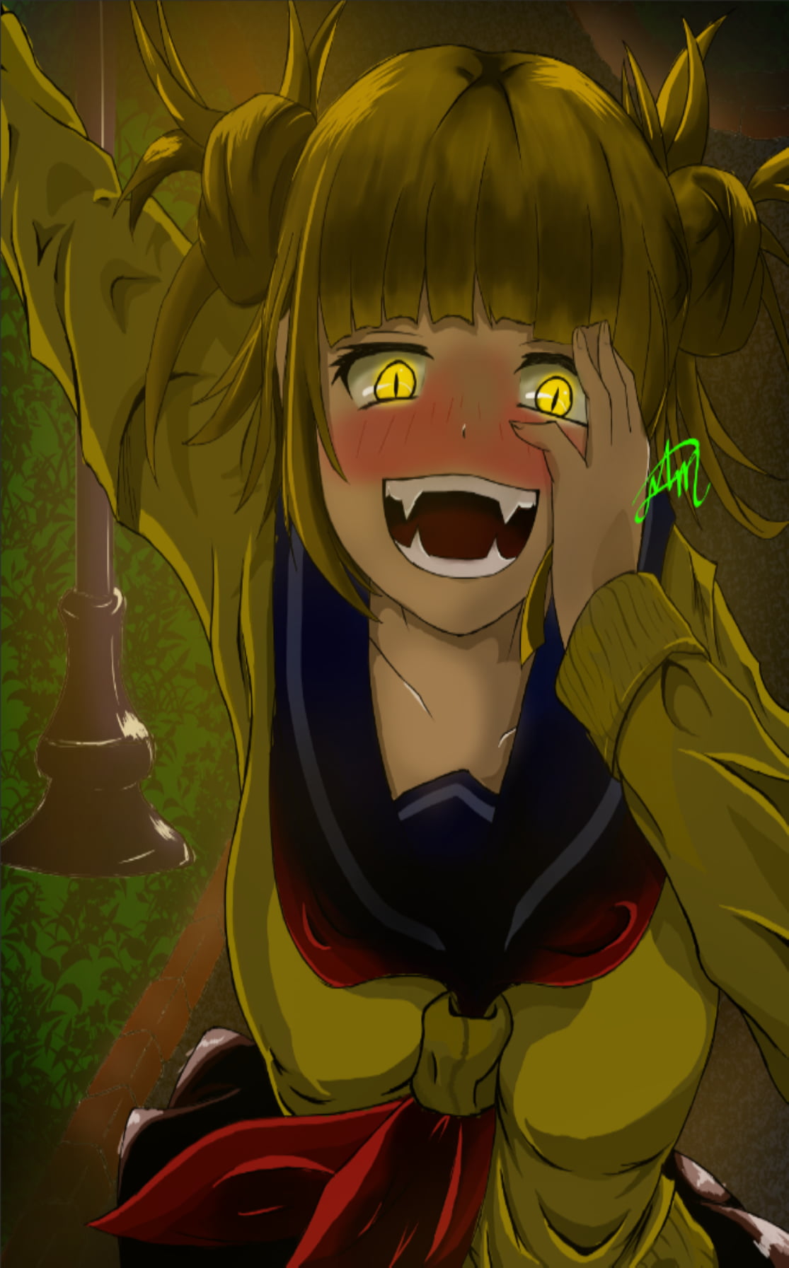 Boku no Hero Academia, anime girls, CHICA, anime, 720P, Himiko Toga, digital, noche, personaje, Phone HD Wallpaper