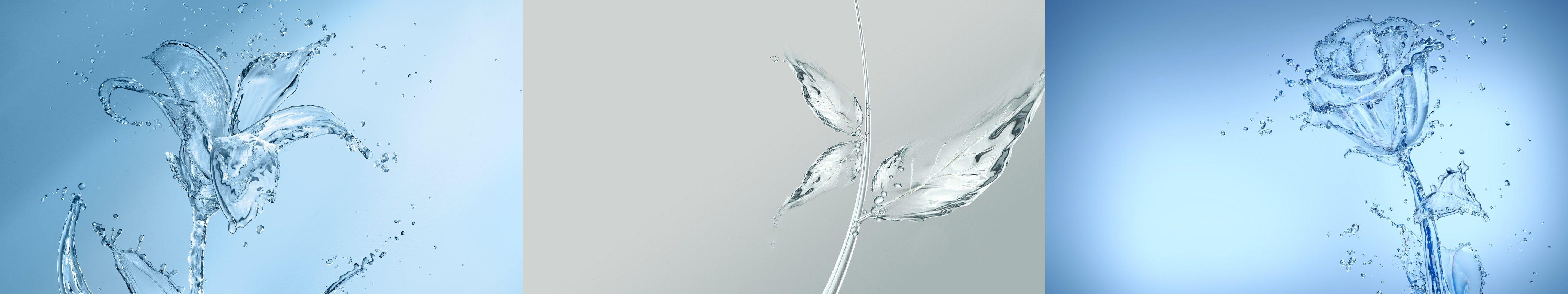 triple, water, plant, multi, art, plante, eau, 5K, monitor, multiple, screen, HD Wallpaper