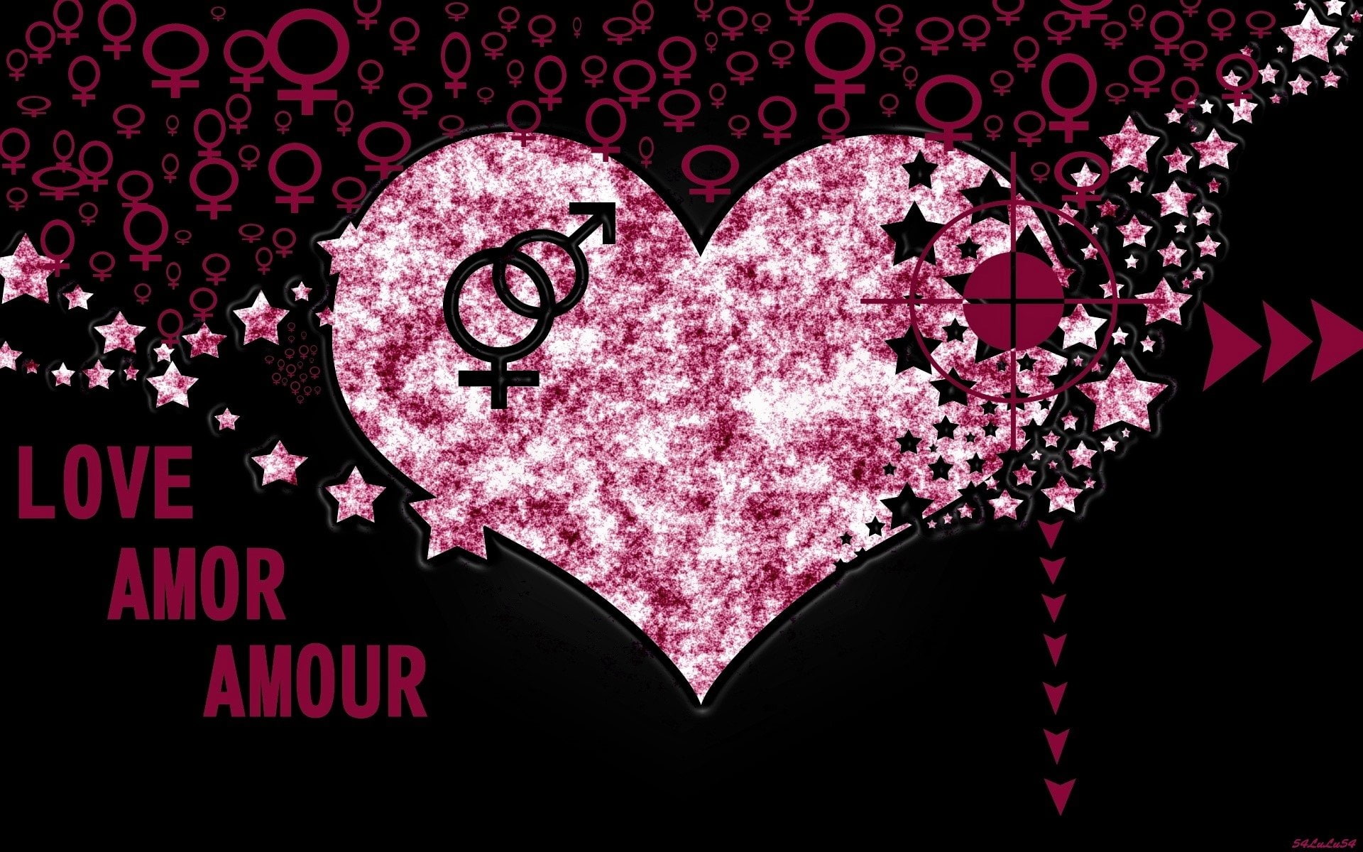 Love, Artistic, Purple, Amour, Heart, 1080P, HD Wallpaper