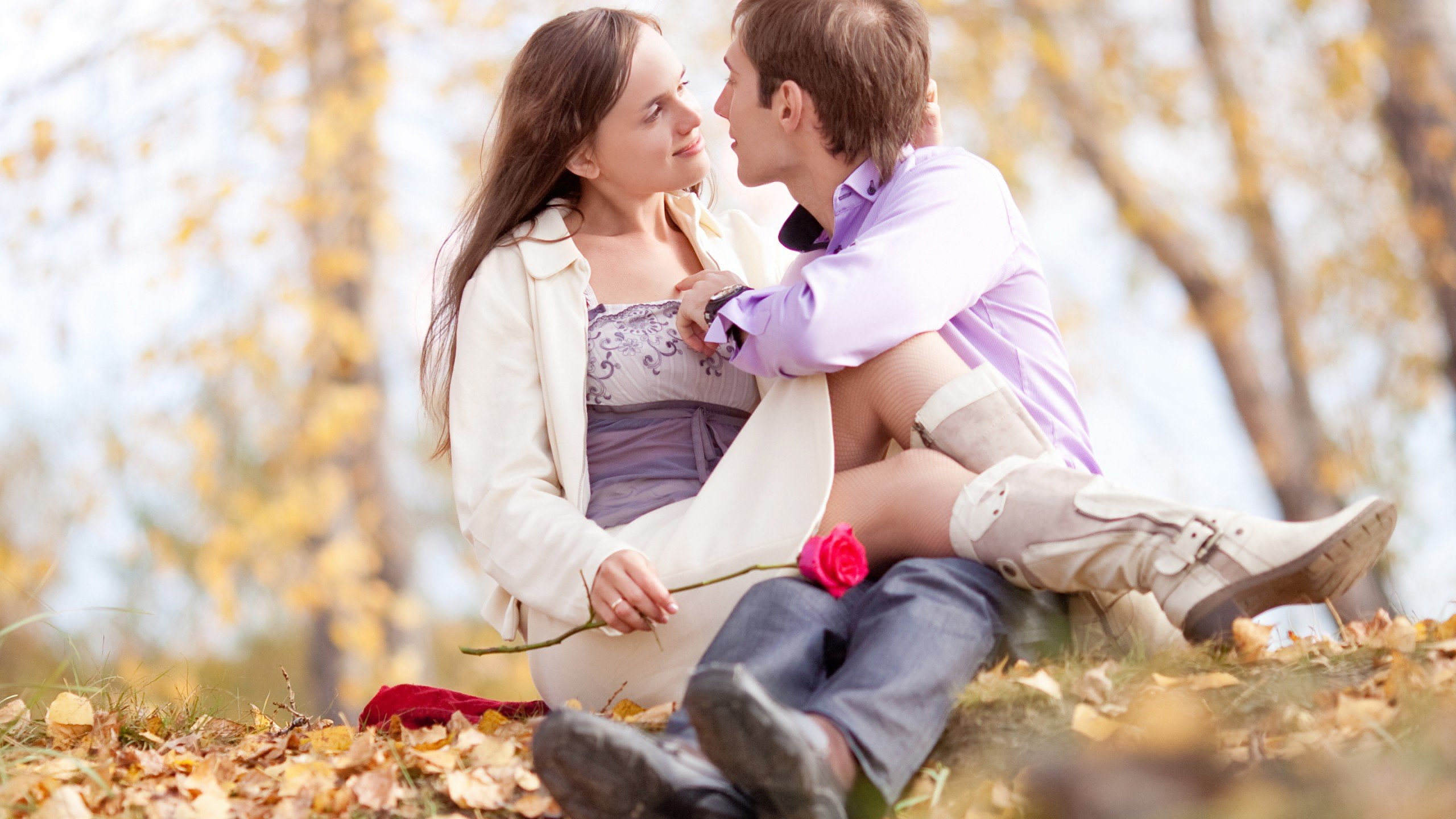 caricias, novios, amor, 2K, HD Wallpaper