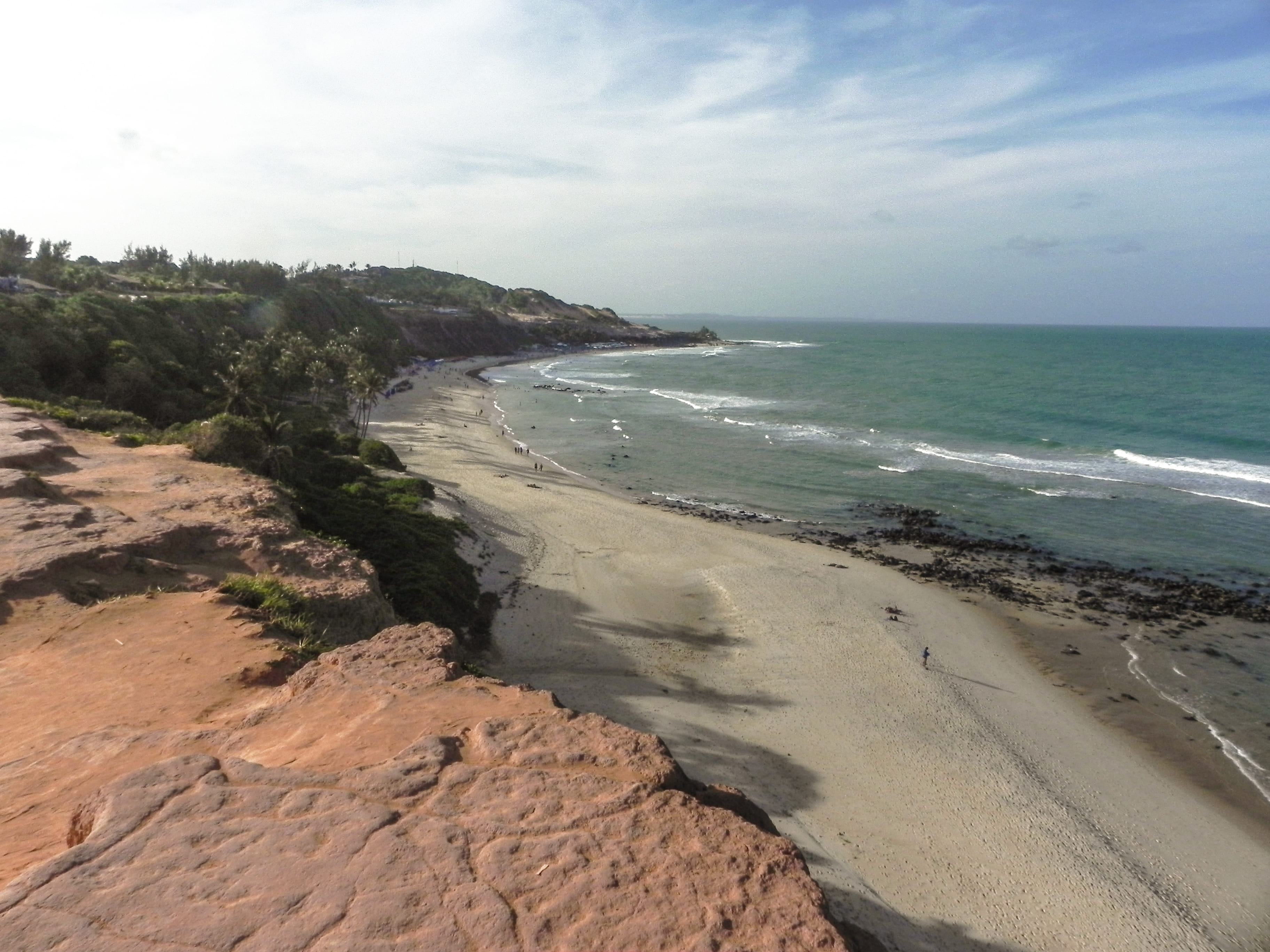 day, beauty in nature, amor beach, tranquility, nature, tranquil scene, coastline, land, scenics - nature, rio grande do norte, beach, non-urban scene, HD Wallpaper