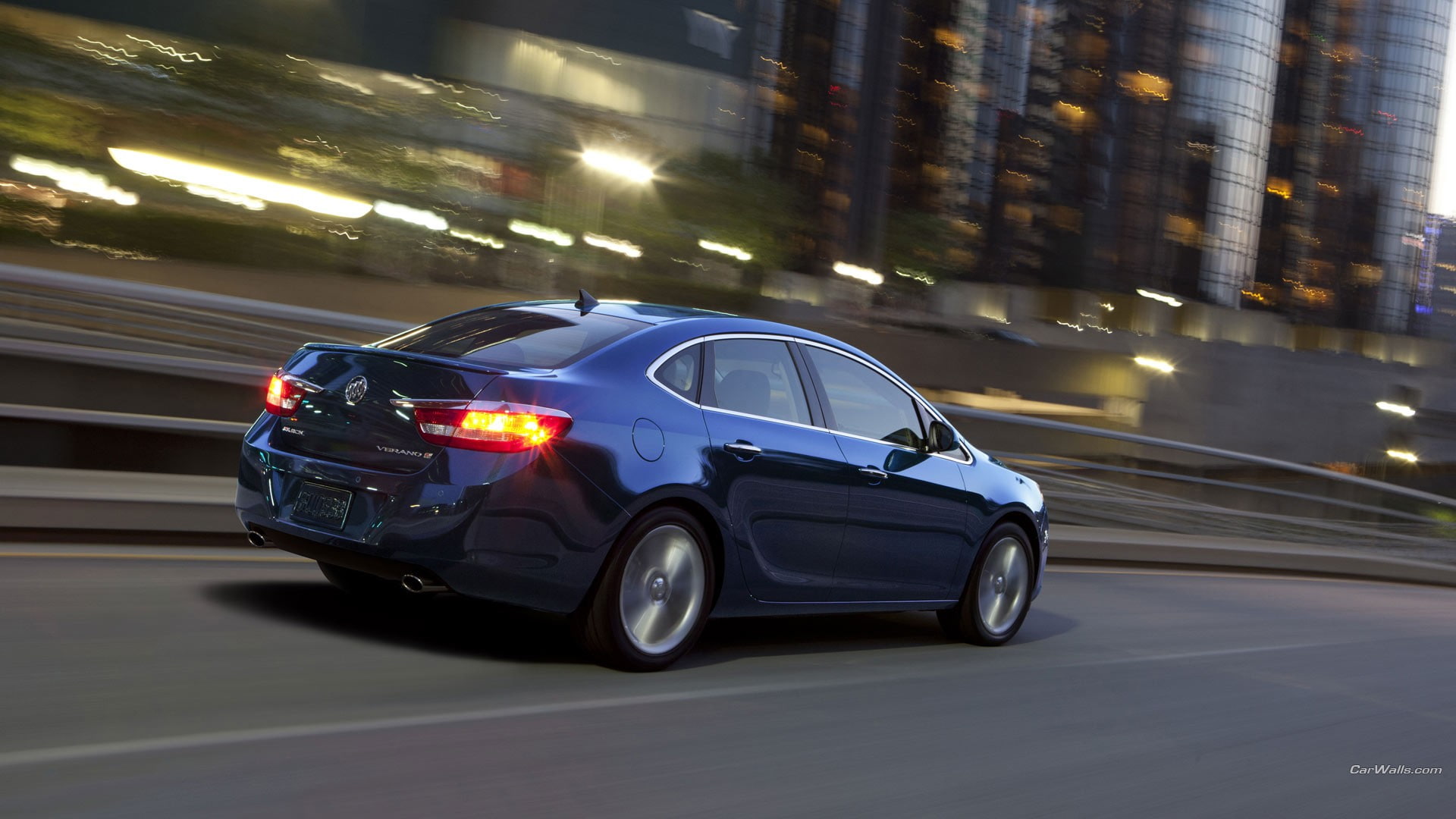 headlight, Buick Verano, car, street, vehicle, blurred motion, city, motor vehicle, motion, architecture, mode of transportation, building exterior, night, HD Wallpaper