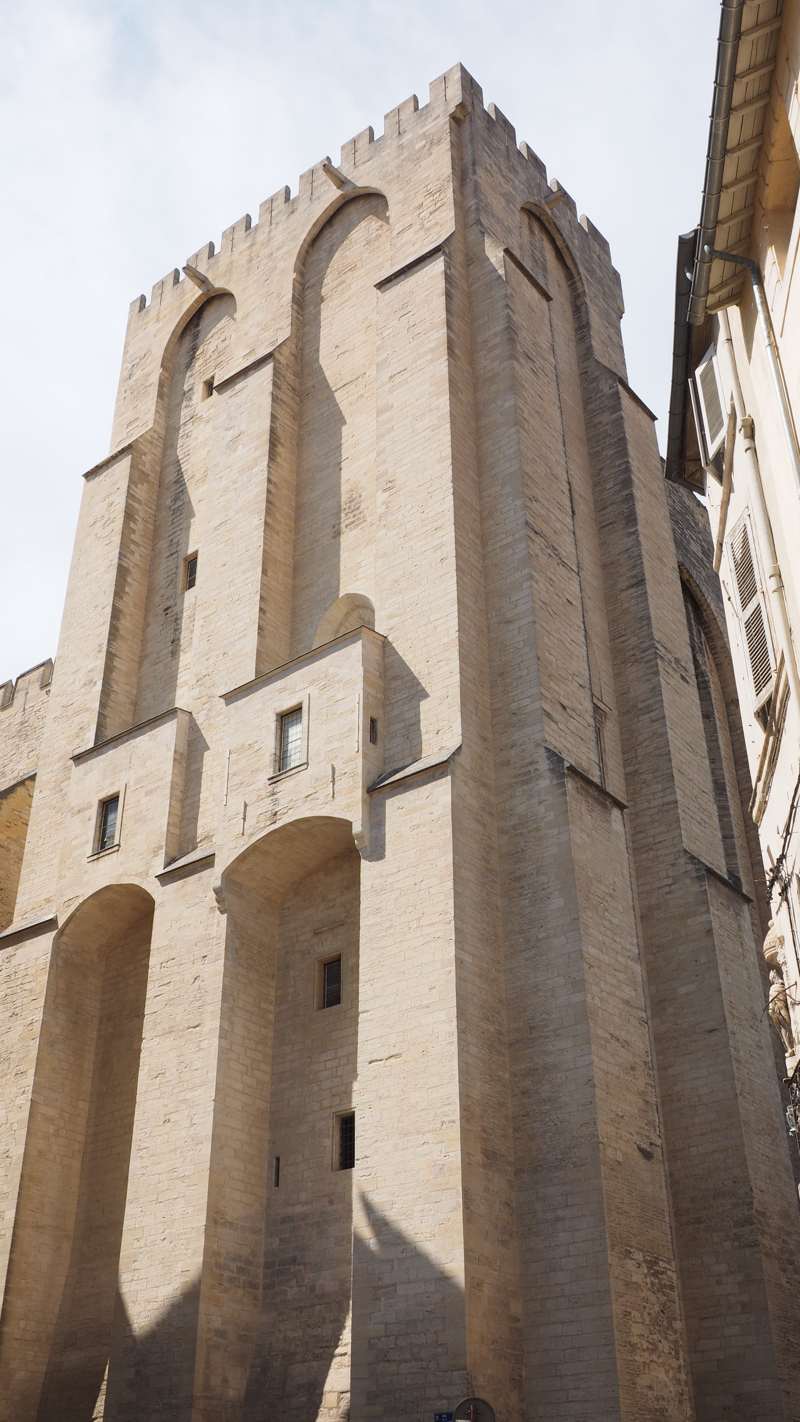 no people, downtown, monumental, travel, 4K, building exterior, day, sky, Avignon, architecture, city, High, ancient, low angle view, france, built structure, Phone HD Wallpaper
