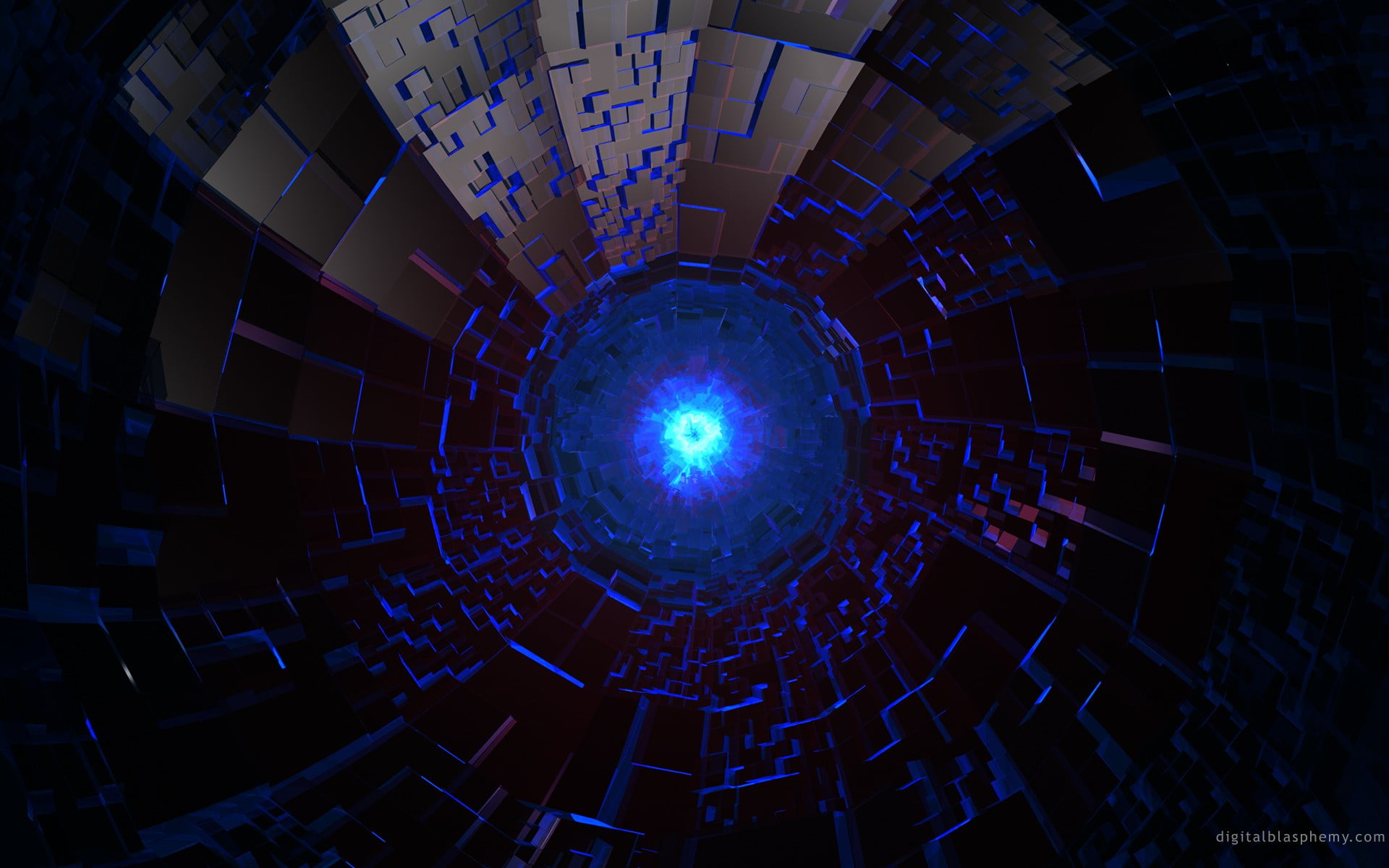 low angle view, glowing, illuminated, pattern, digital art, light, space, circle, disco ball, light - natural phenomenon, night, geometric shape, built structure, HD Wallpaper