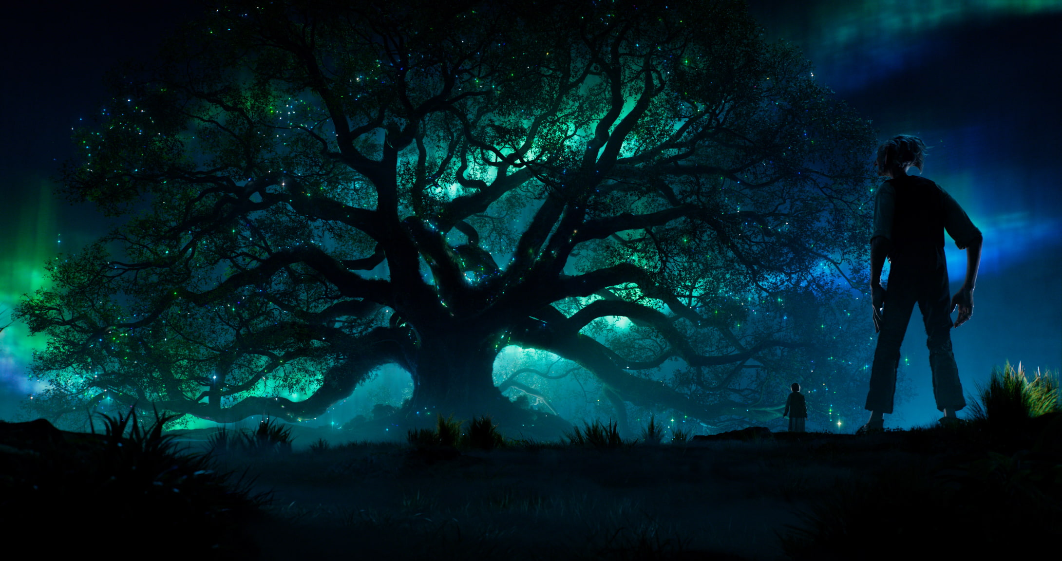 lights, Ruby Barnhill, fantasy, 1080P, night, tree, tale, The BFG, adventure, family, forest, the film, flickering, Sophie, movie, The big friendly giant, HD Wallpaper