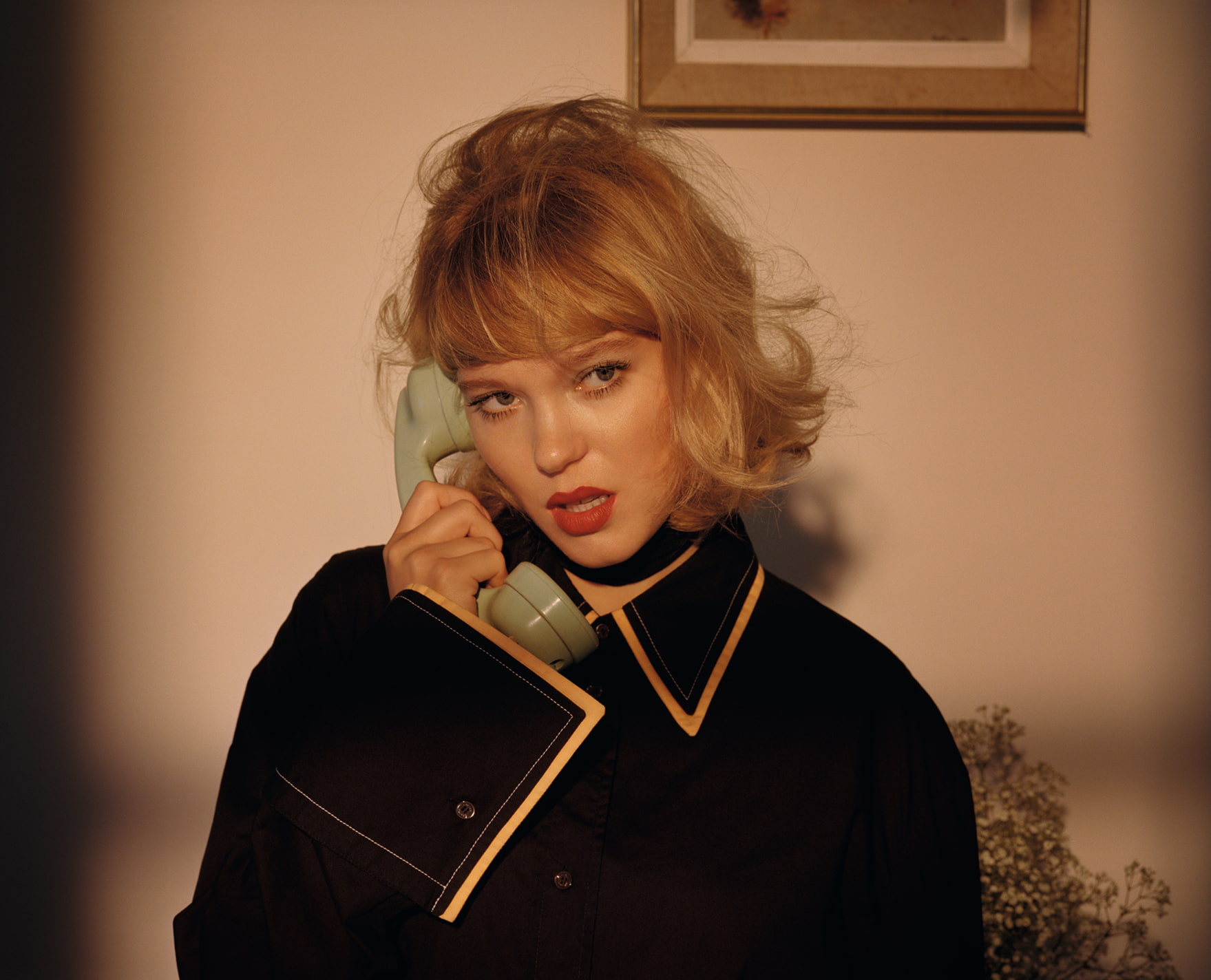 adult, females, blond hair, women, child, headshot, young adult, beautiful woman, French actress, bangs, Léa Seydoux, 720P, actress, looking at camera, HD Wallpaper