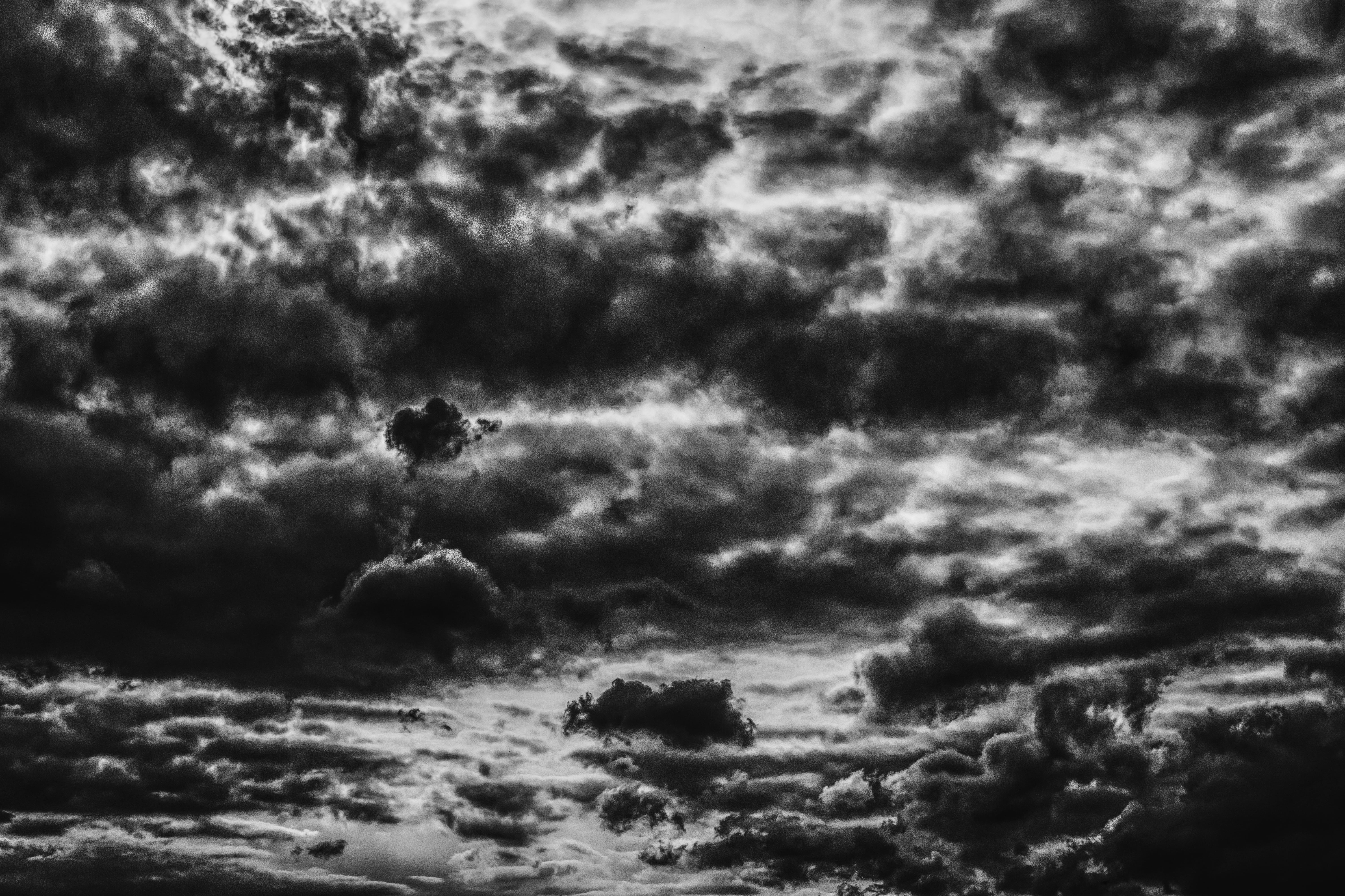 sky, grayscale, light effect, dark sky, light, white, dramatic sky, beautiful, clouds, storm cloud, sunbeam, day, backgrounds, hdr, scenics, cloudscape, HD Wallpaper