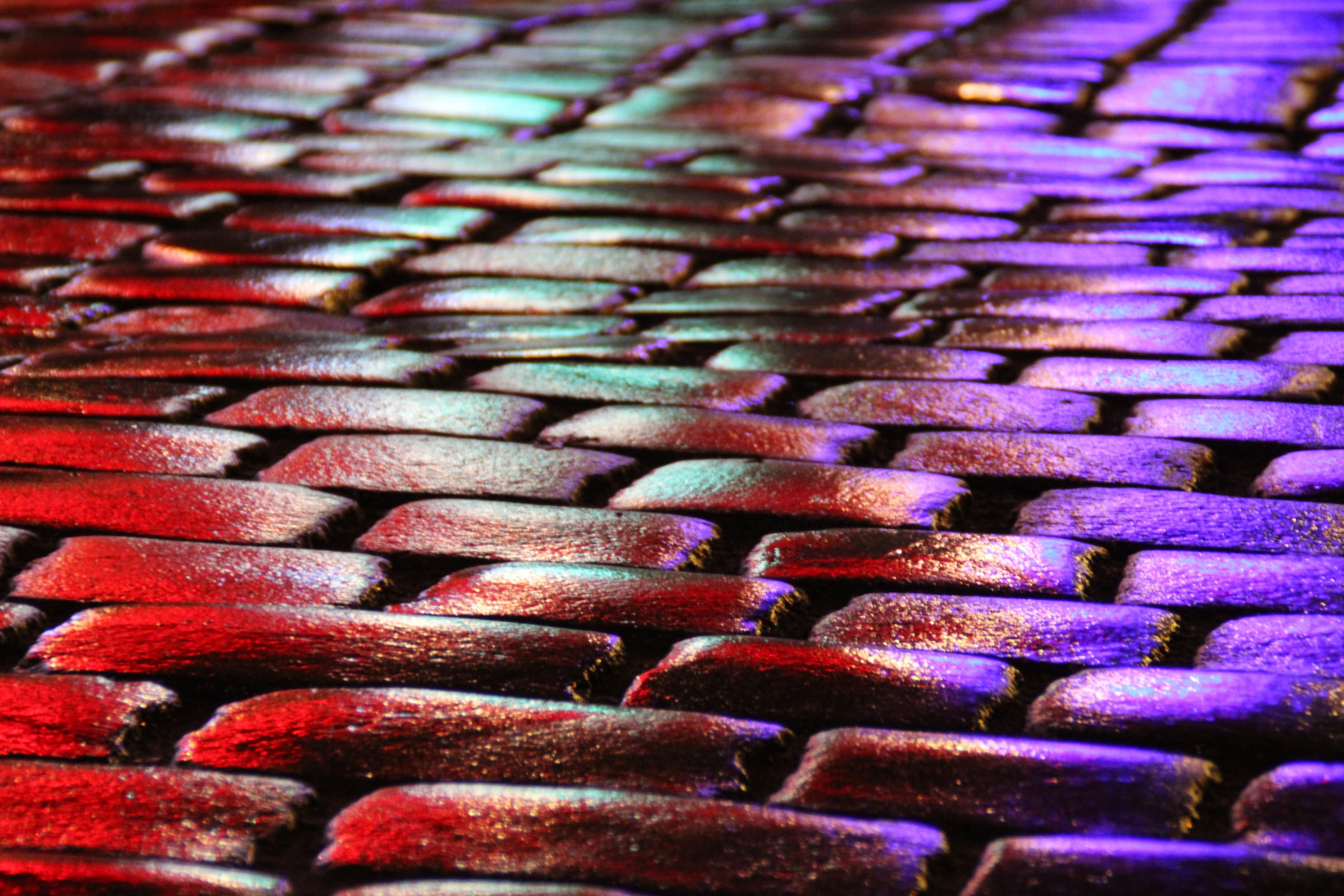 textured, in a row, repetition, raining, wood - material, heap, metal, wet, paving stones, brown, pattern, water, rain, red, large group of objects, wheel, HD Wallpaper