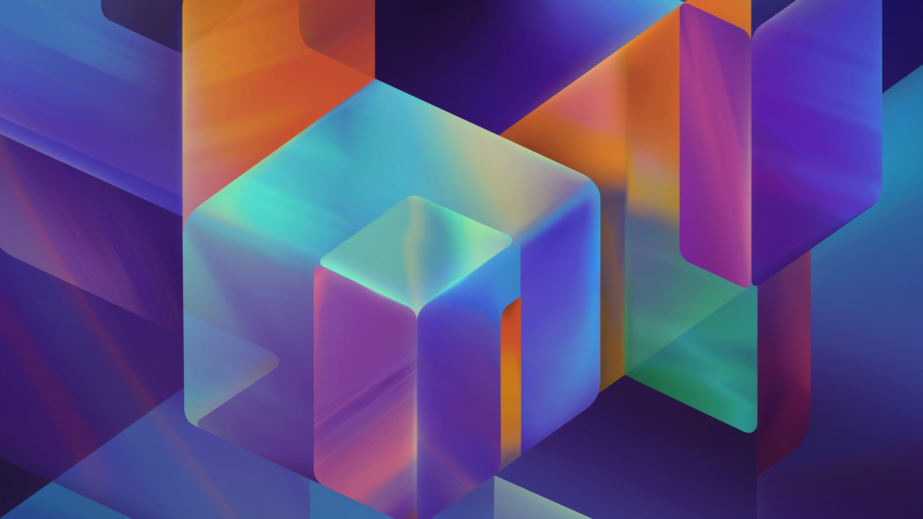 cubes, cube, colors, abstract, art, ultra hd, 4K, HD Wallpaper