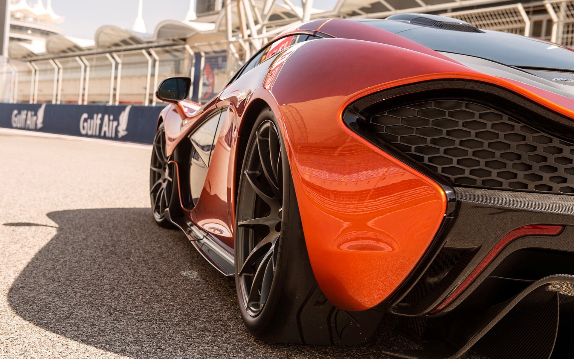 red cars, sports car, 1080P, McLaren, McLaren P1, HD Wallpaper