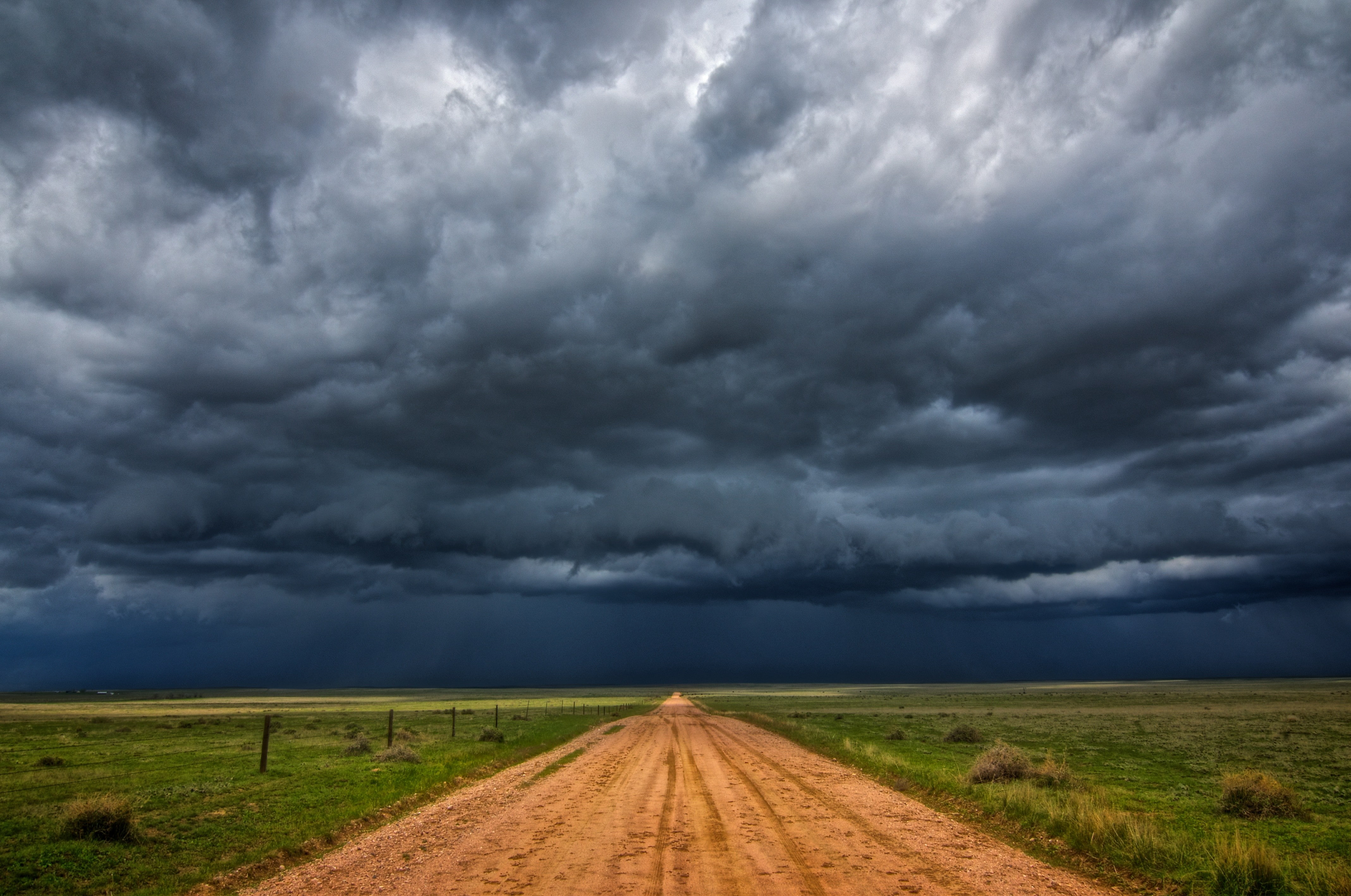 nature, farm, landscape, field, clouds, 4K, rain, storm, HD Wallpaper