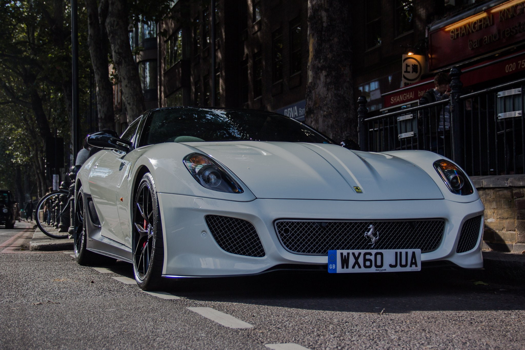 cars, supercars, blanc, gto, 1080P, white, ferrari, 599, coupe, HD Wallpaper