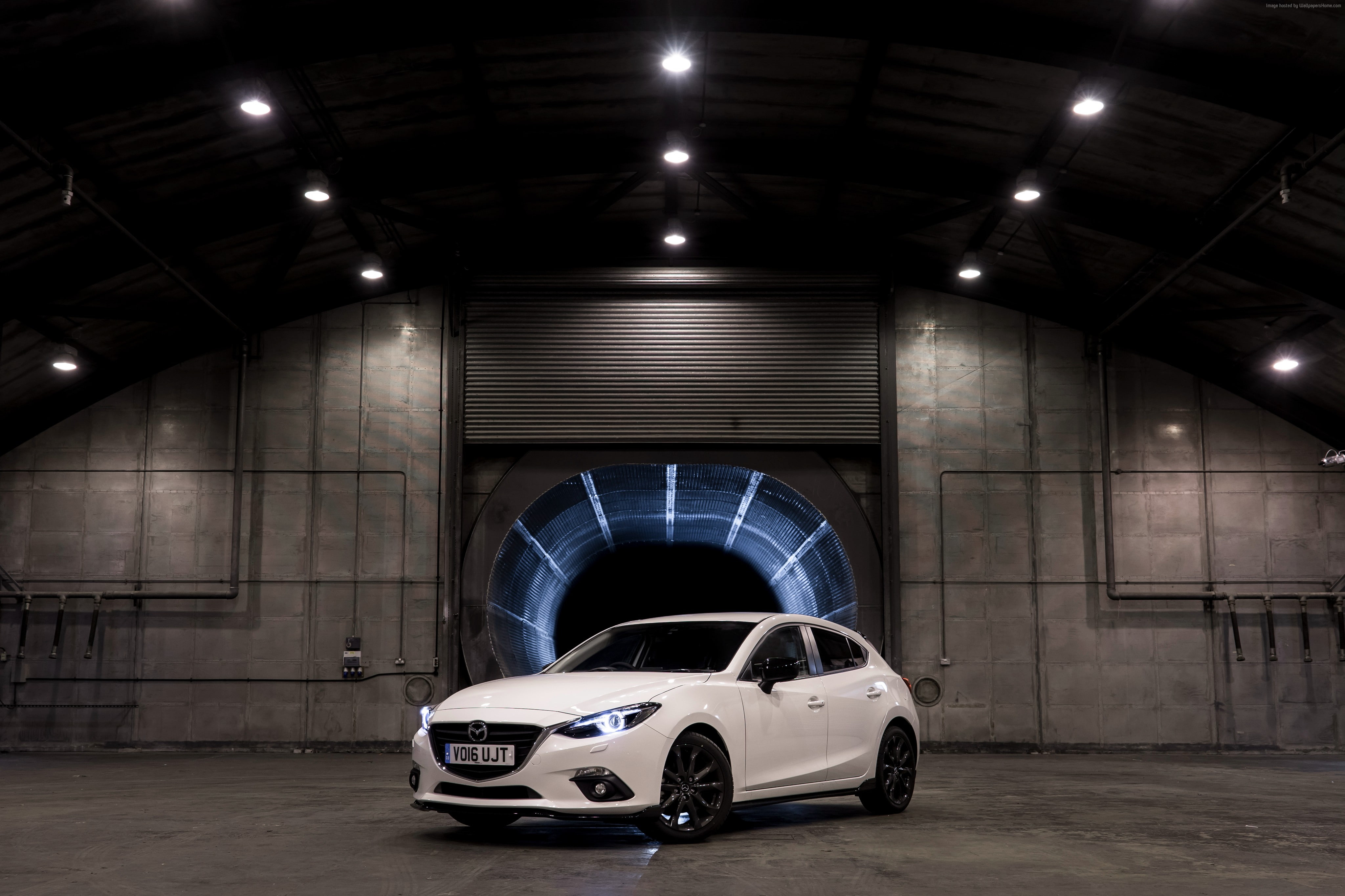 4K, white, Mazda3 Sport Black Special Edition, sport car, HD Wallpaper