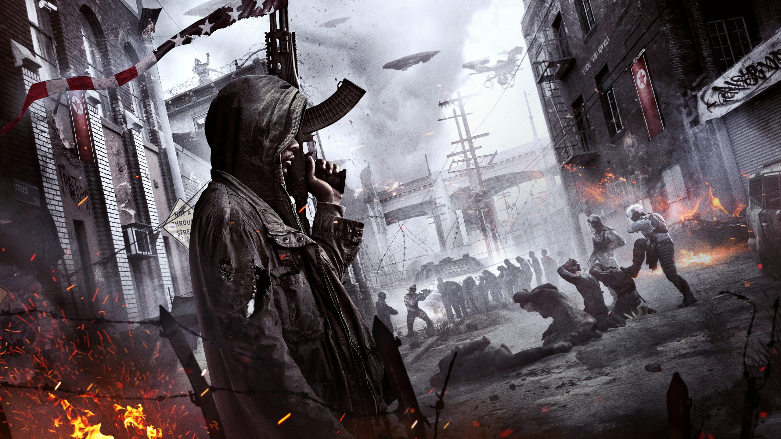 day, religion, flame, Homefront, art and craft, male likeness, sculpture, game, burning, PC gaming, statue, representation, building exterior, architecture, HD Wallpaper