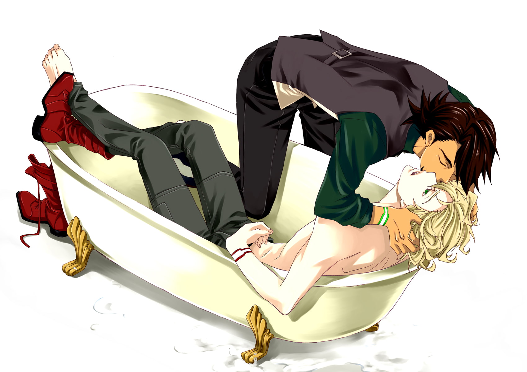 Yaoi, 720P, Tiger and Bunny, Anime, HD Wallpaper