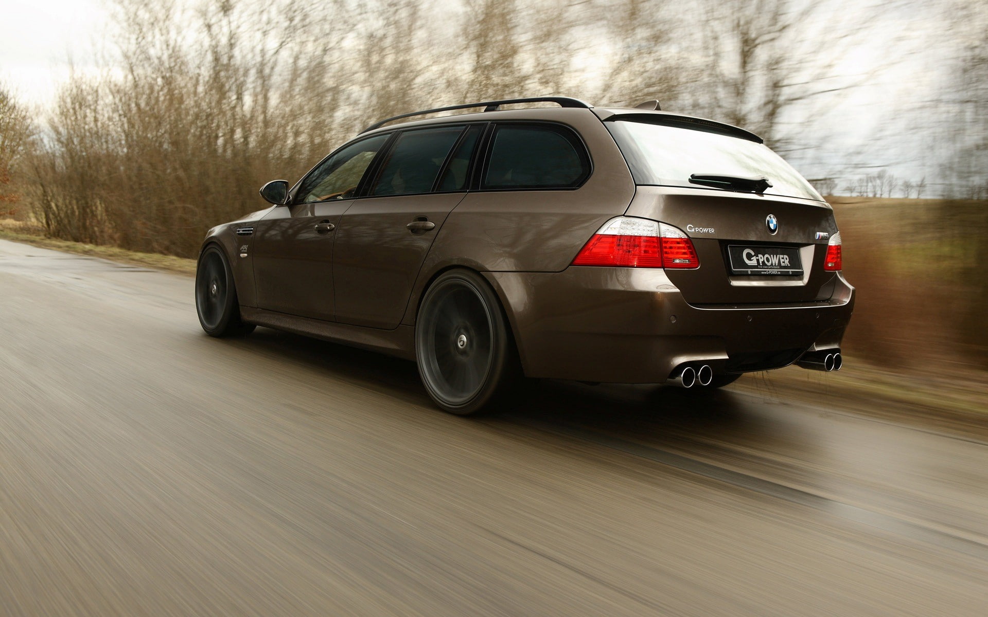 outdoors, car, wheel, city, mode of transportation, plant, day, road trip, BMW, motor vehicle, road, blurred motion, G-Power, tree, focus on foreground, HD Wallpaper