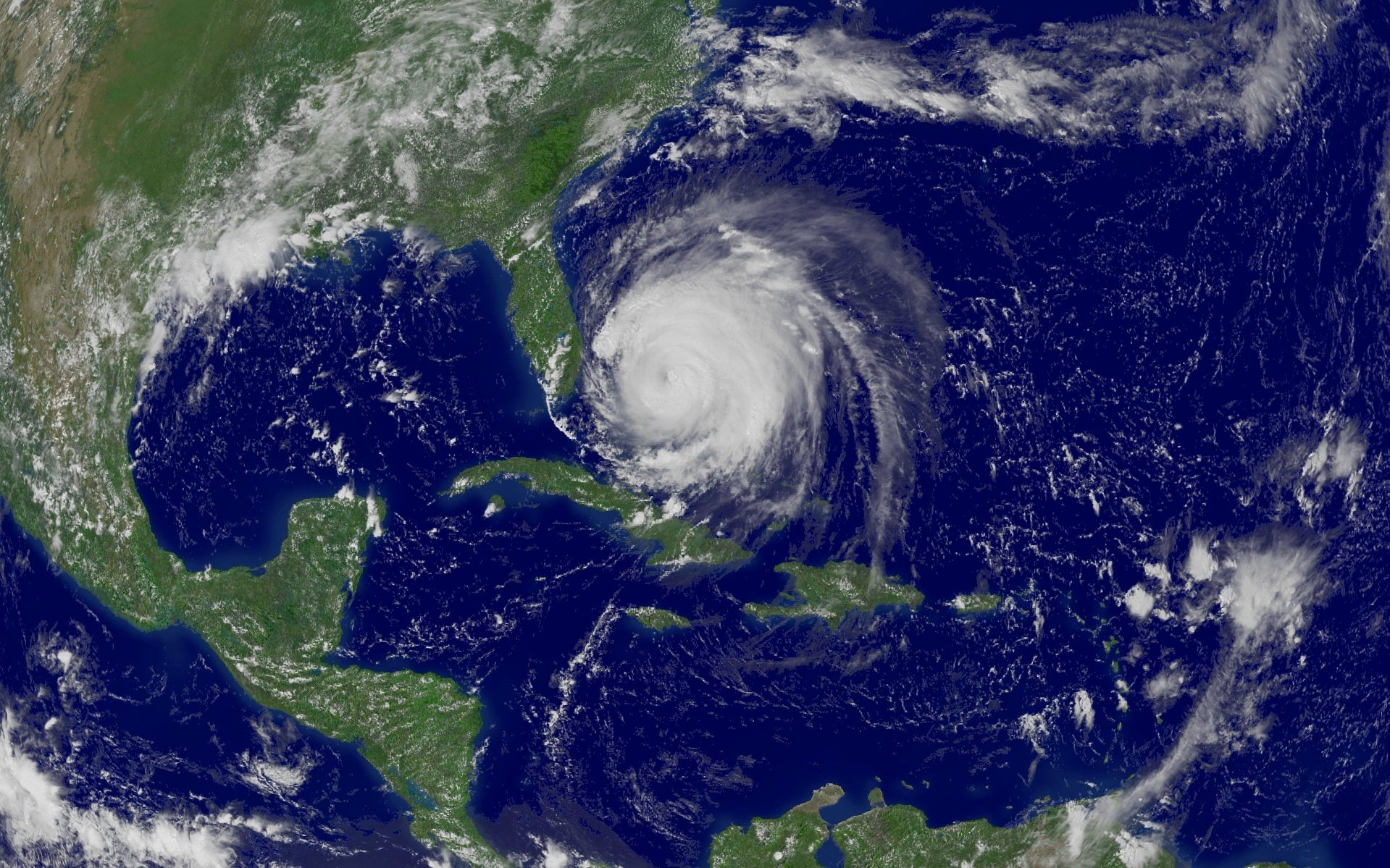 outdoors, world, environment, satellite view, no people, hurricane - storm, sky, space, day, planet earth, nature, power, water, 720P, From Space, spinning, HD Wallpaper