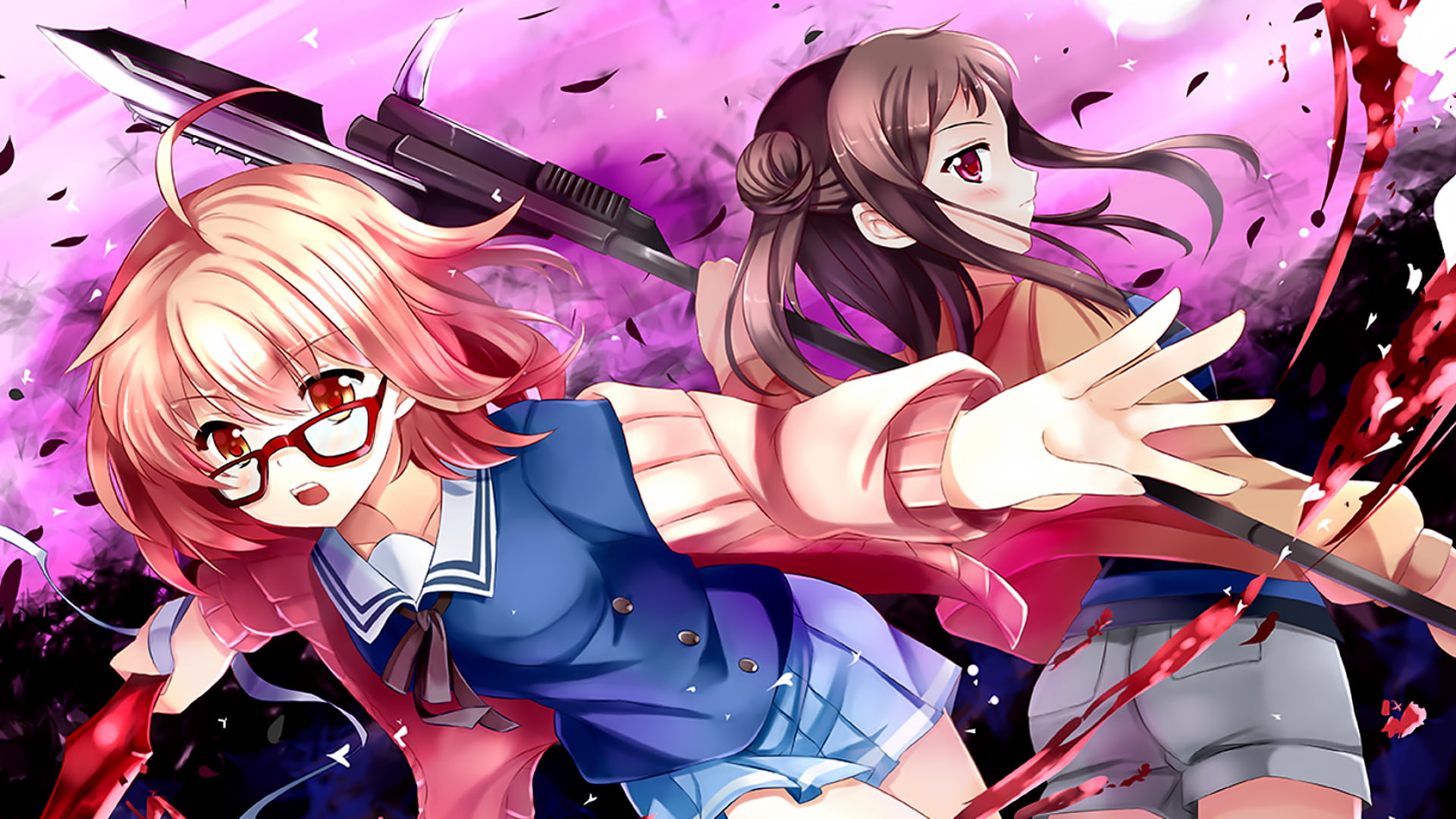 Anime, Sakura Inami, Mirai Kuriyama, 1080P, Beyond the Boundary, HD Wallpaper