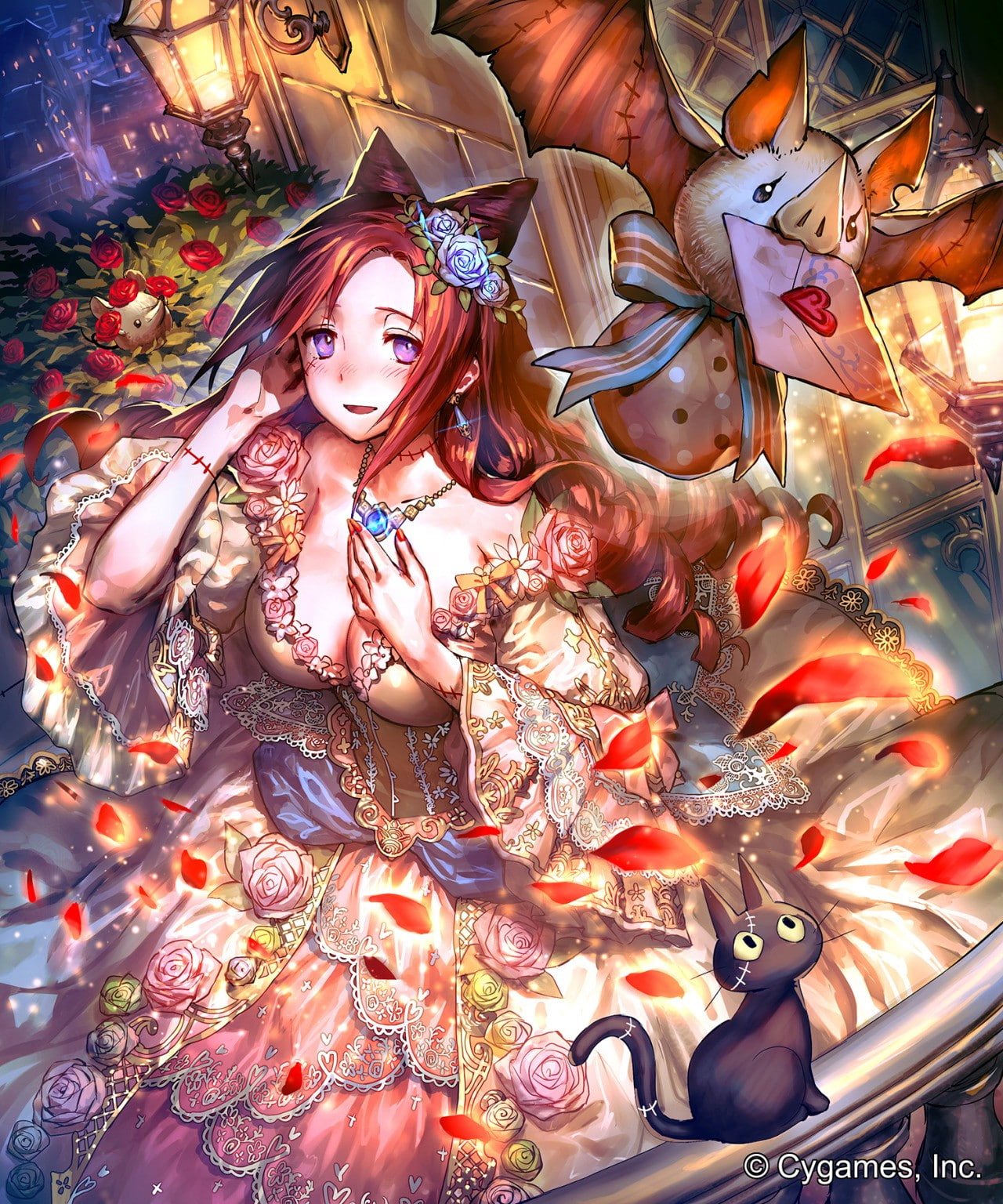 retail, human representation, redhead, multi colored, one person, cleavage, dress, large group of objects, anime girls, anime, market, creativity, 720P, Phone HD Wallpaper