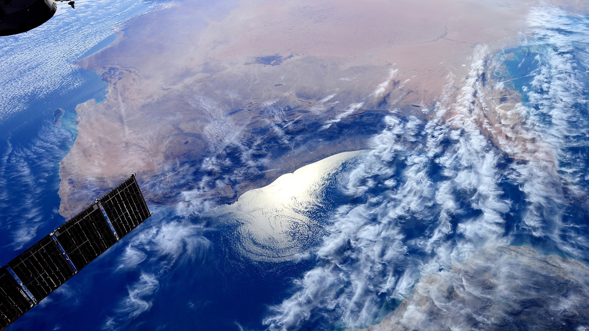 iss, tropical cyclone, wind, 1080P, sea, ocean, earth, space photography, international space station, HD Wallpaper