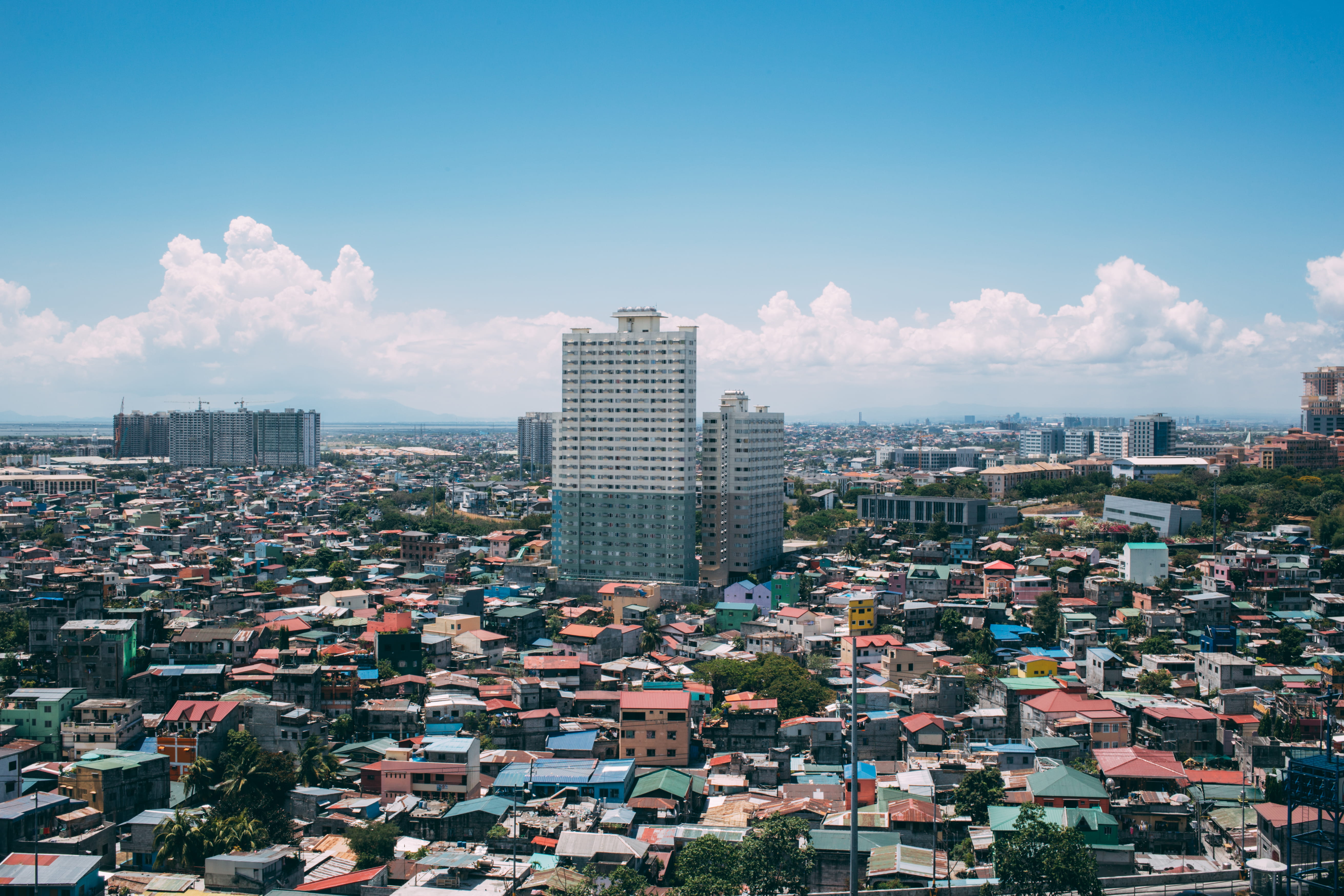 residential district, tall - high, no people, built structure, outdoors, settlement, building exterior, sky, favelas, day, skyline, building, landscape, HD Wallpaper