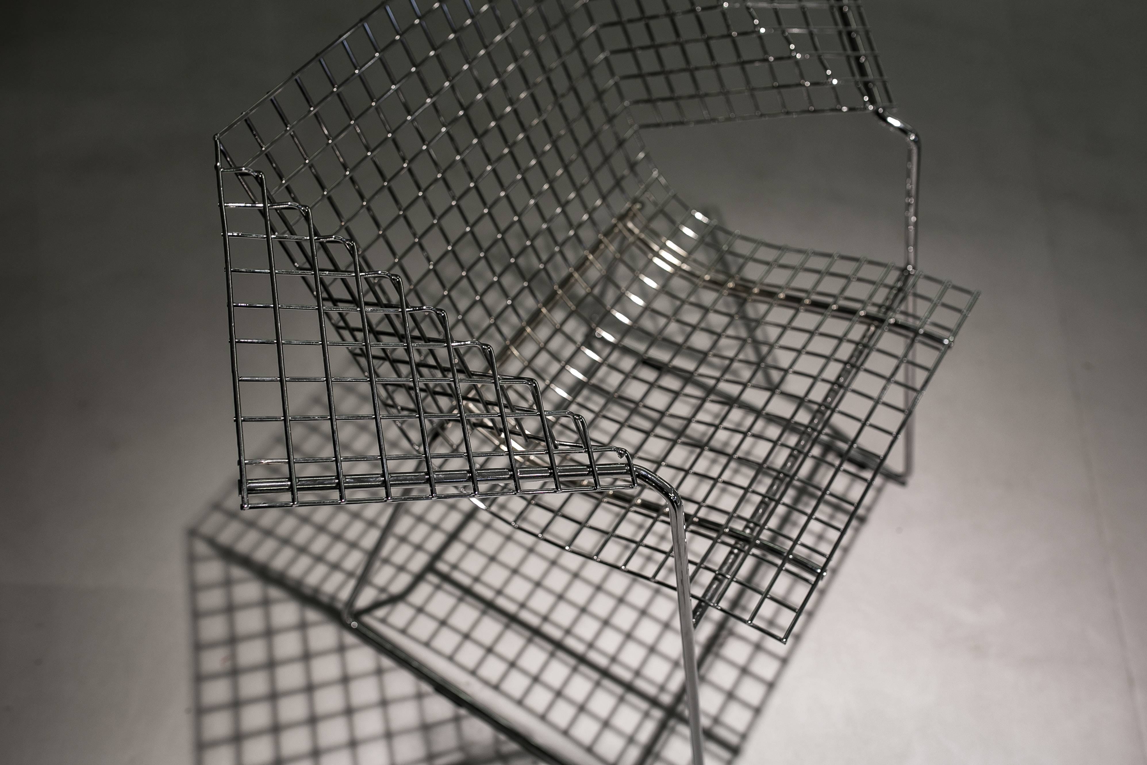 Metal wire, grid, built structure, architecture, no people, mesh, nature, directly below, close-up, pattern, single object, cage, day, design, wall - building feature, HD Wallpaper