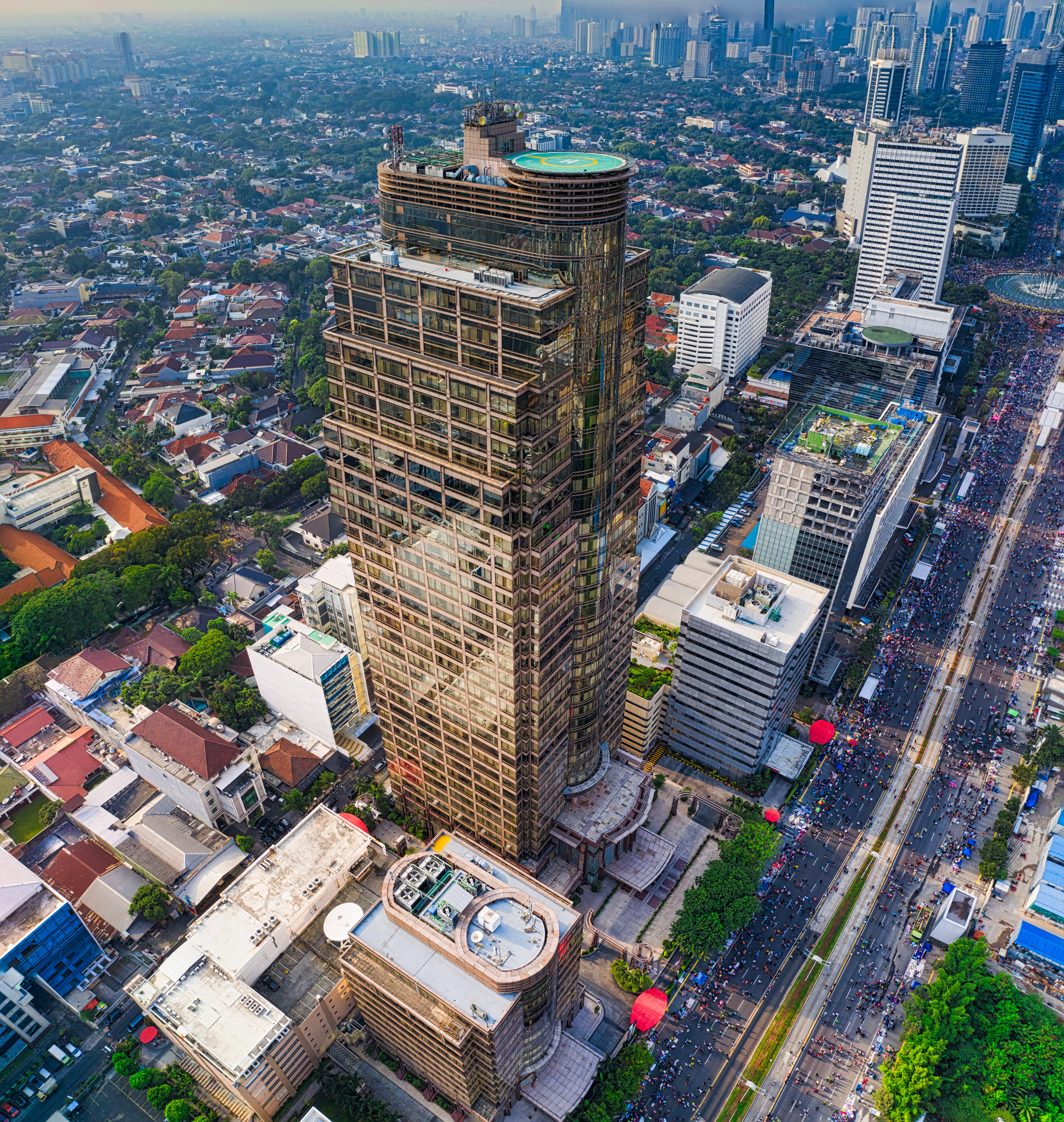 district, indonesia, tall, outdoors, city life, modern, highway, city, building, urban, high, 5K, cityscape, financial district, scenery, travel destinations, Phone HD Wallpaper
