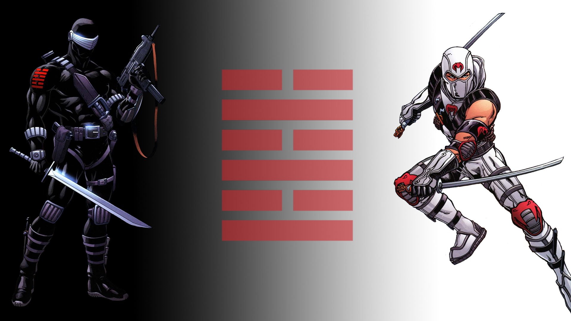 1080P, Comics, Snake Eyes (G.I. Joe), Storm Shadow (G.I. Joe), G.I. Joe, HD Wallpaper