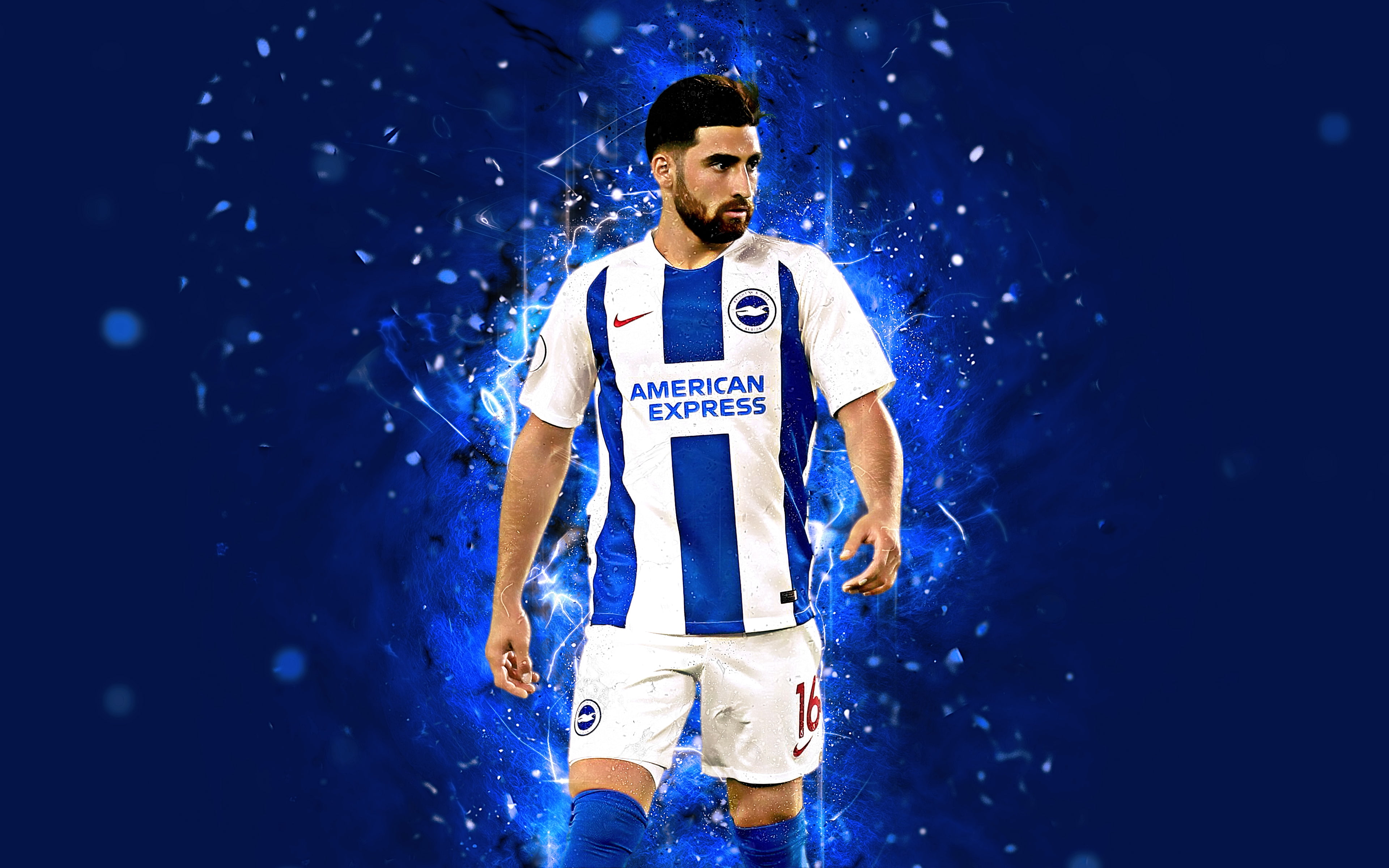 Brighton and Hove Albion F.C., Soccer, 4K, Alireza Jahanbakhsh, Iranian, HD Wallpaper