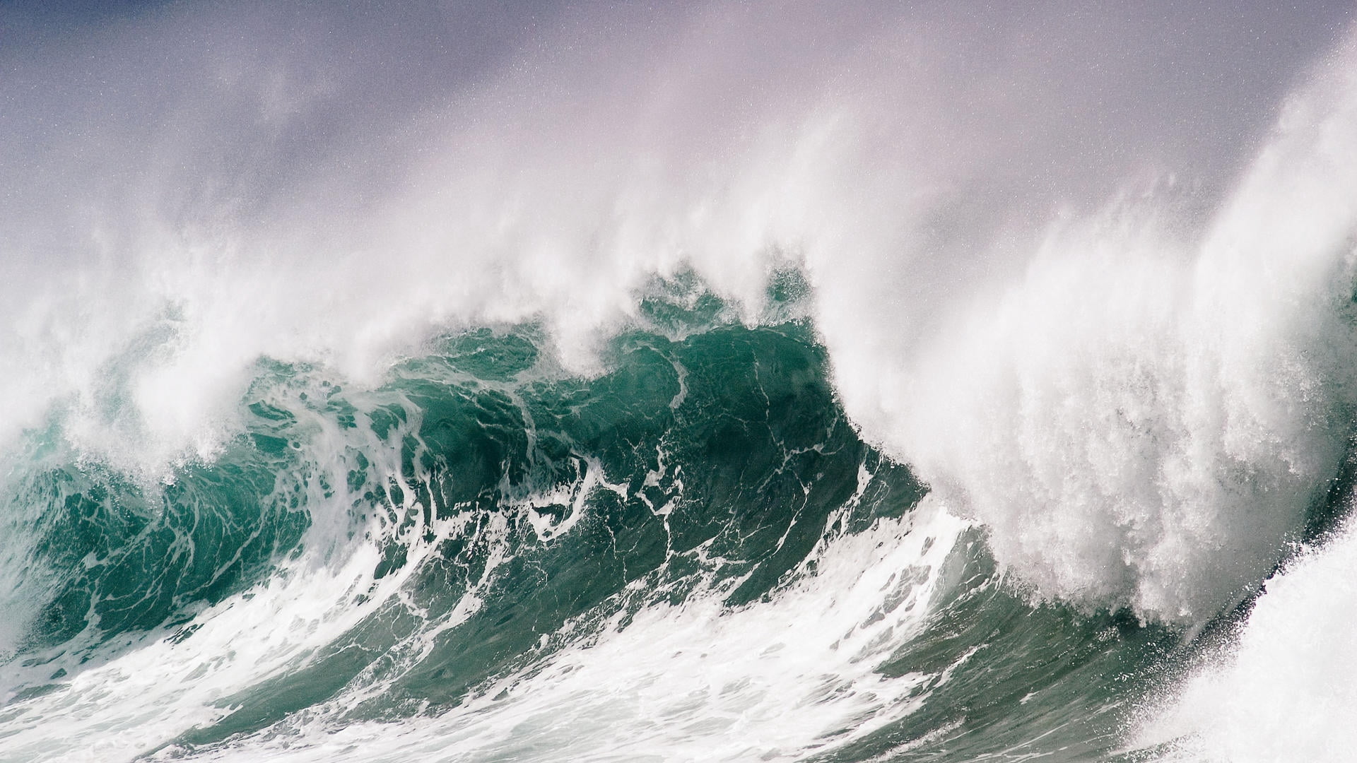 environment, ominous, extreme Sports, sport, surfing, sky, wave, seascape, spray, blue, large, beauty In Nature, nature, force, speed, atlantic Ocean, aquatic sport, HD Wallpaper