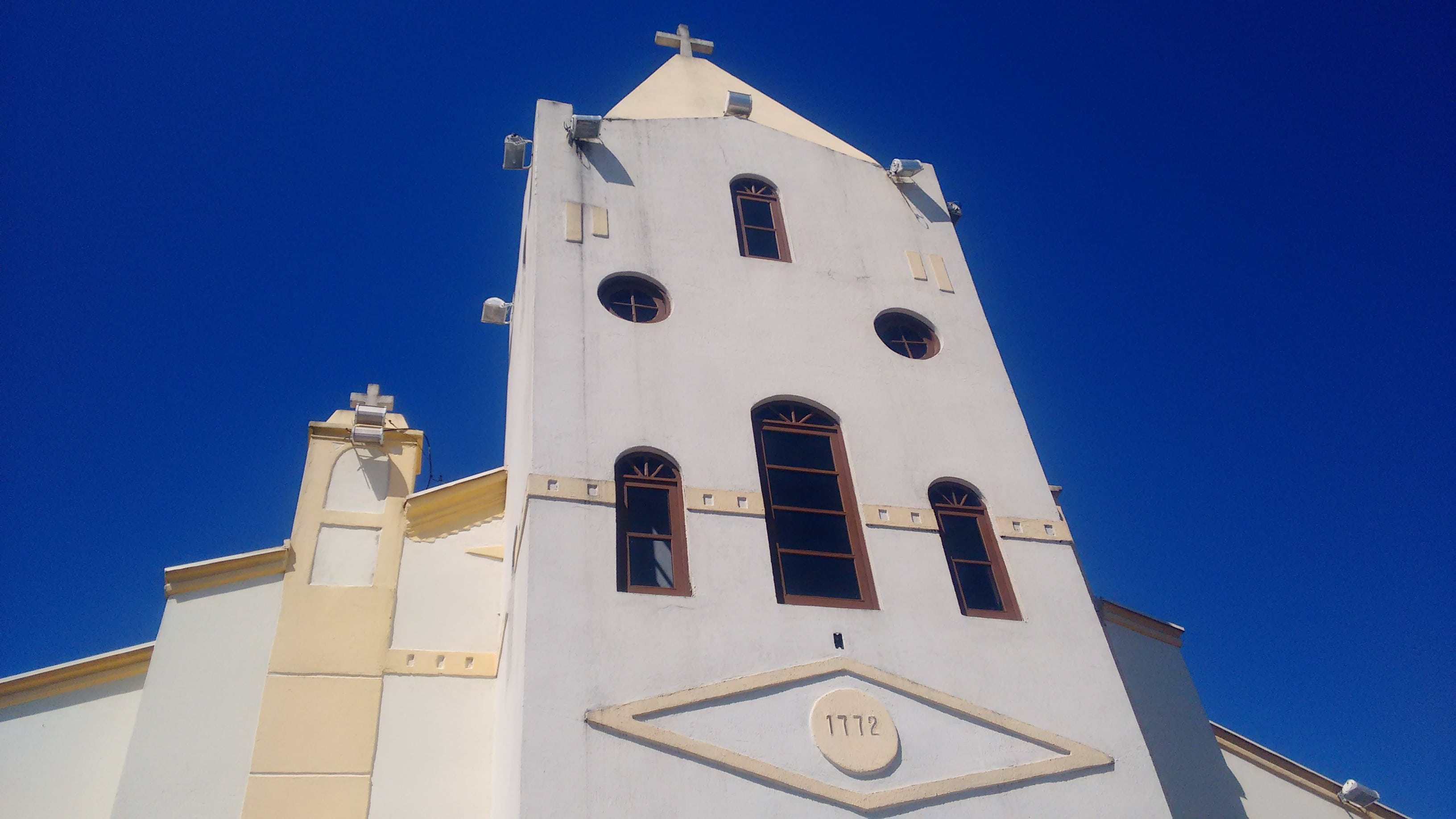 cultures, place of worship, outdoors, low angle view, europe, blue, building, colonial, architecture, 2K, whale-oil, fishing, frame, brazil, building exterior, HD Wallpaper