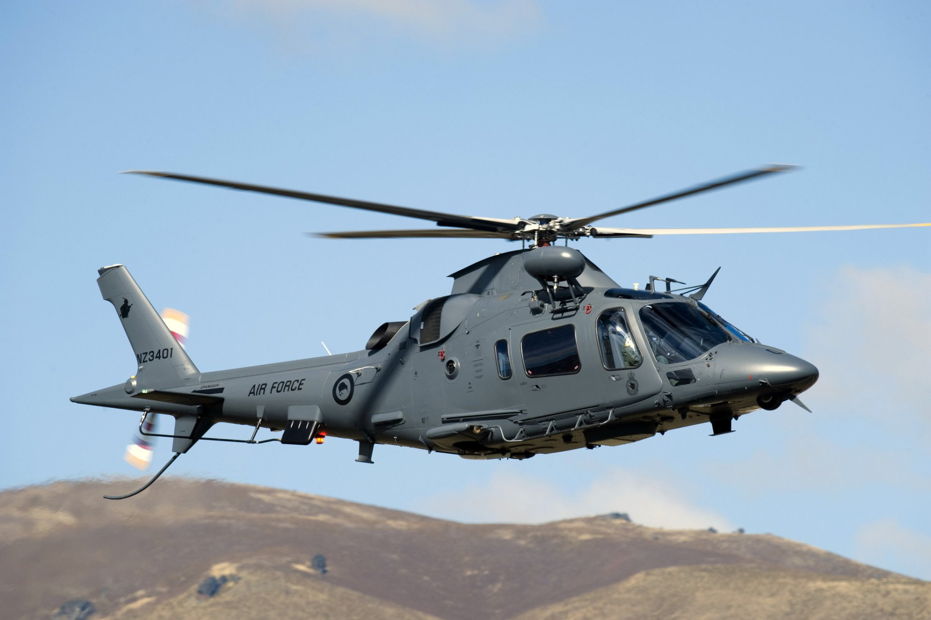 Military Helicopters, Air Force, Helicopter, 1080P, AgustaWestland AW109, HD Wallpaper