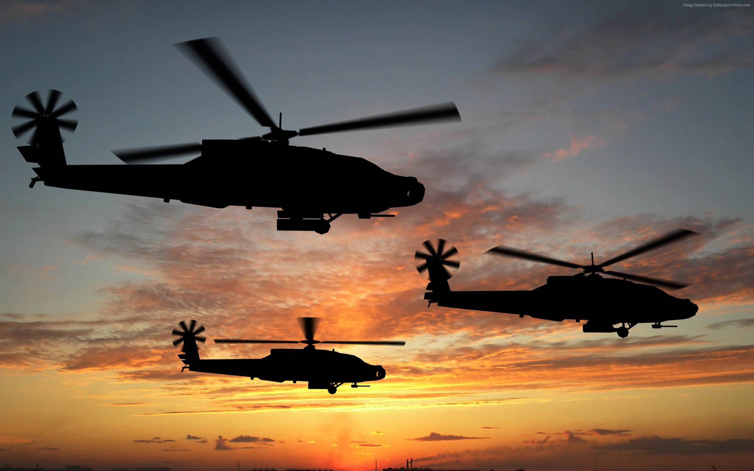 attack helicopter, 2K, U.S. Army, U.S. Air Force, Boeing AH-64D Apache, HD Wallpaper