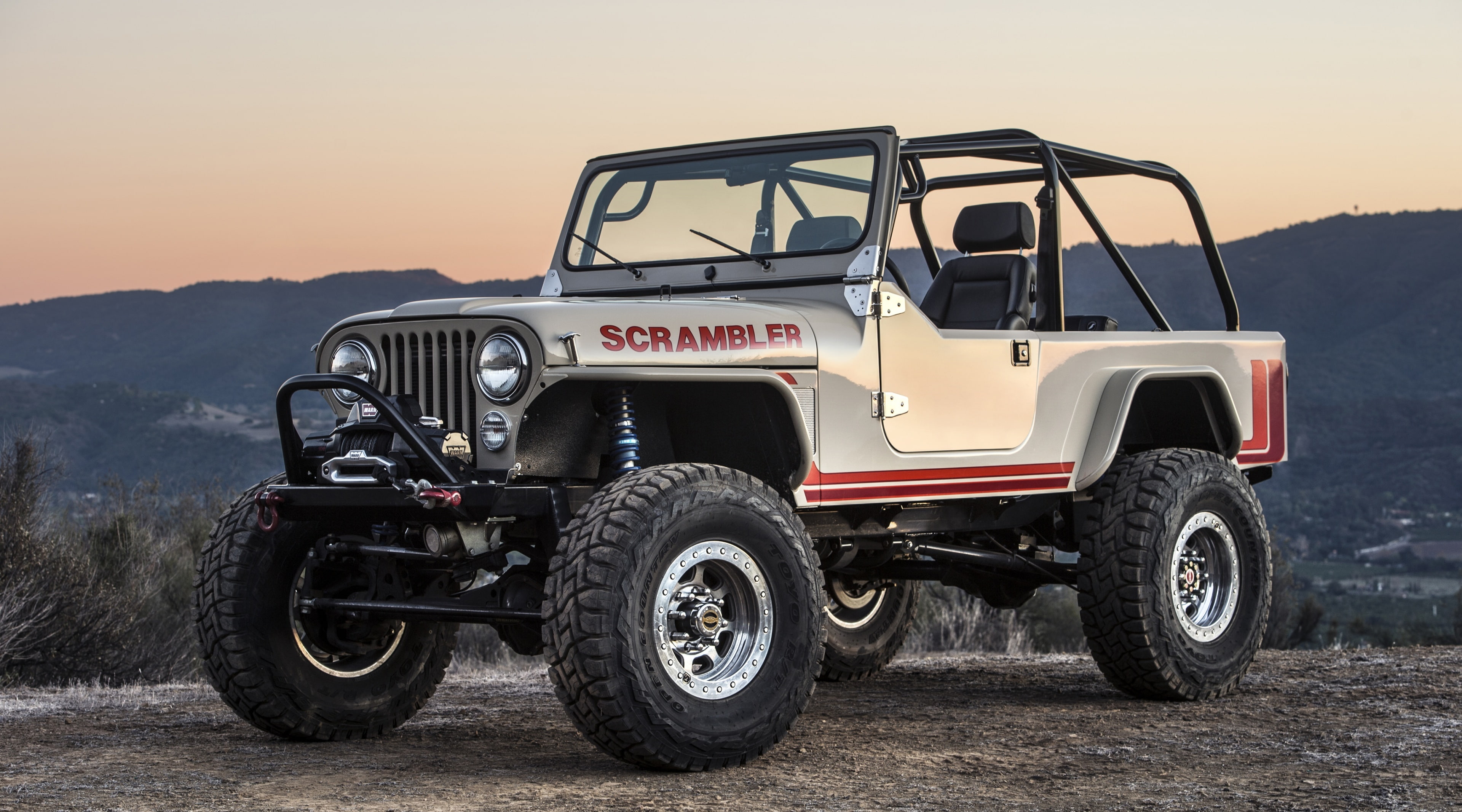 mode of transportation, mountain, outdoors, jeep, sky, landscape, land vehicle, travel, metal, non-urban scene, wheel, tire, Other Cars, adventure, motor vehicle, HD Wallpaper