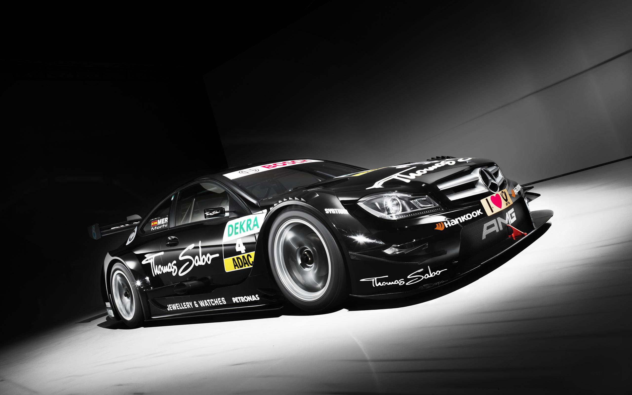 benz, mercedes benz, c, coupe, amg, mercedes, 2K, cars, 2013, dtm, black, sedan, HD Wallpaper