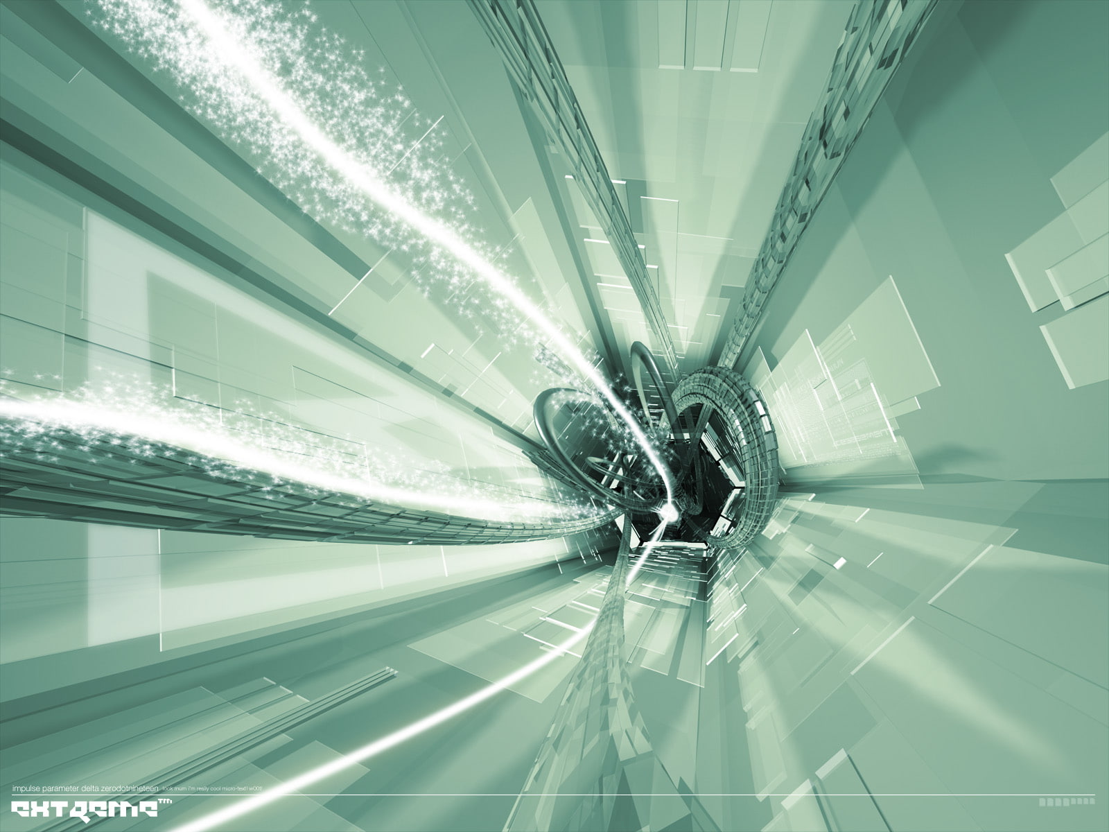 geometrical, glass, blue, 720P, core, abstract, illusration, hd, building, HD Wallpaper