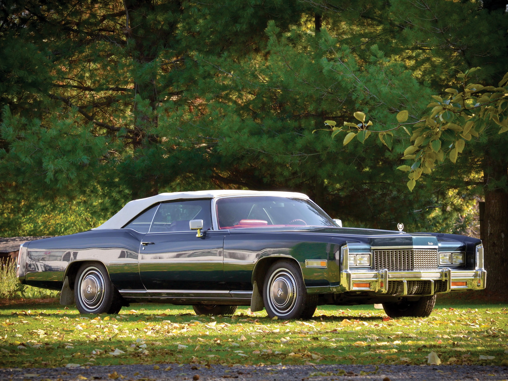 eldorado, 1976, convertible, luxury, l67, 1080P, cadillac, classic, fleetwood, HD Wallpaper