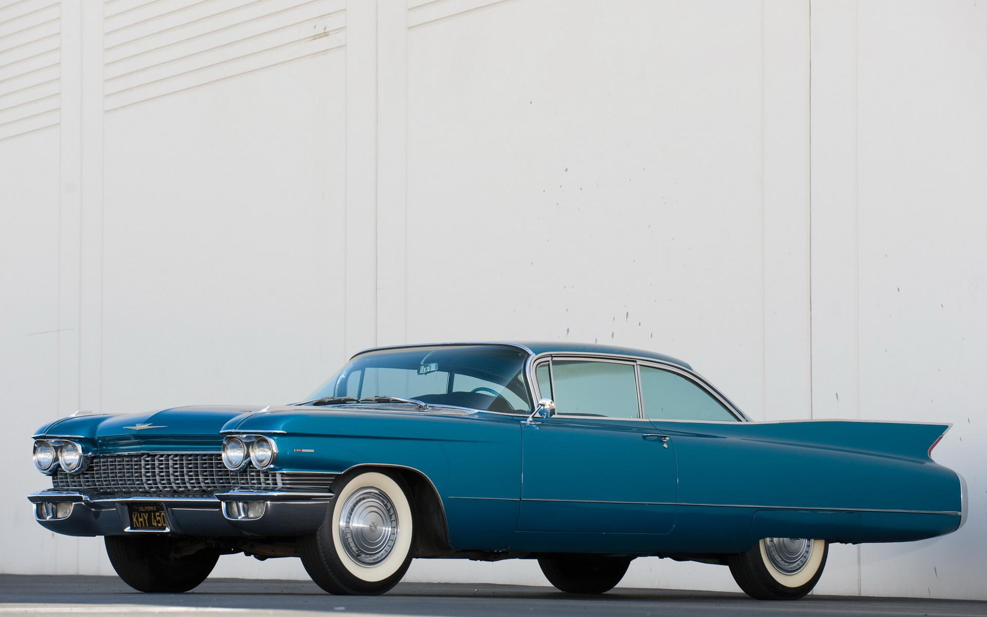 blue, american, cadillac, classic, 1920x1200, coupe, cars, 1080P, series, cadillac series 62, HD Wallpaper
