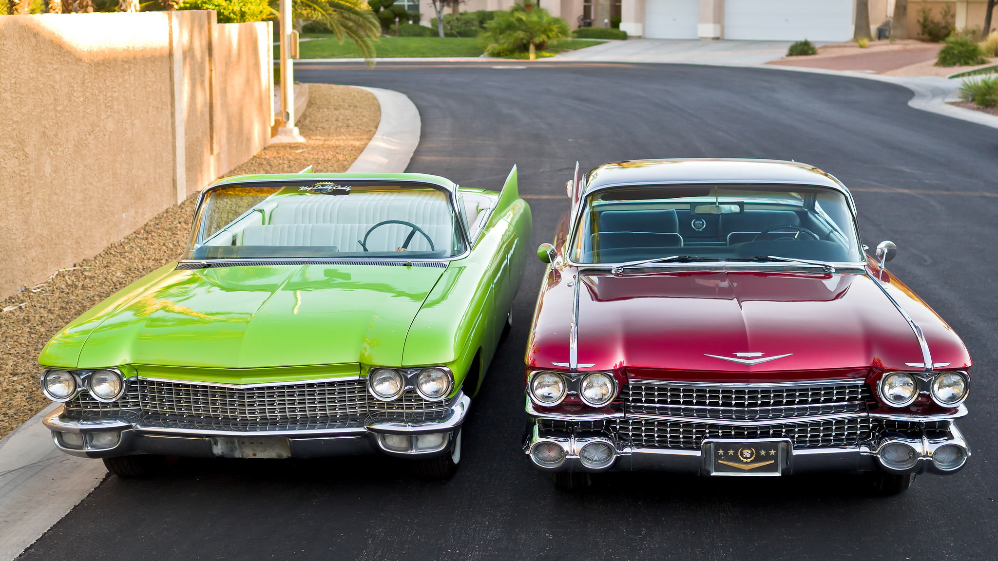1959, classic, retro, 1960, Cadillac, 1080P, the front, HD Wallpaper