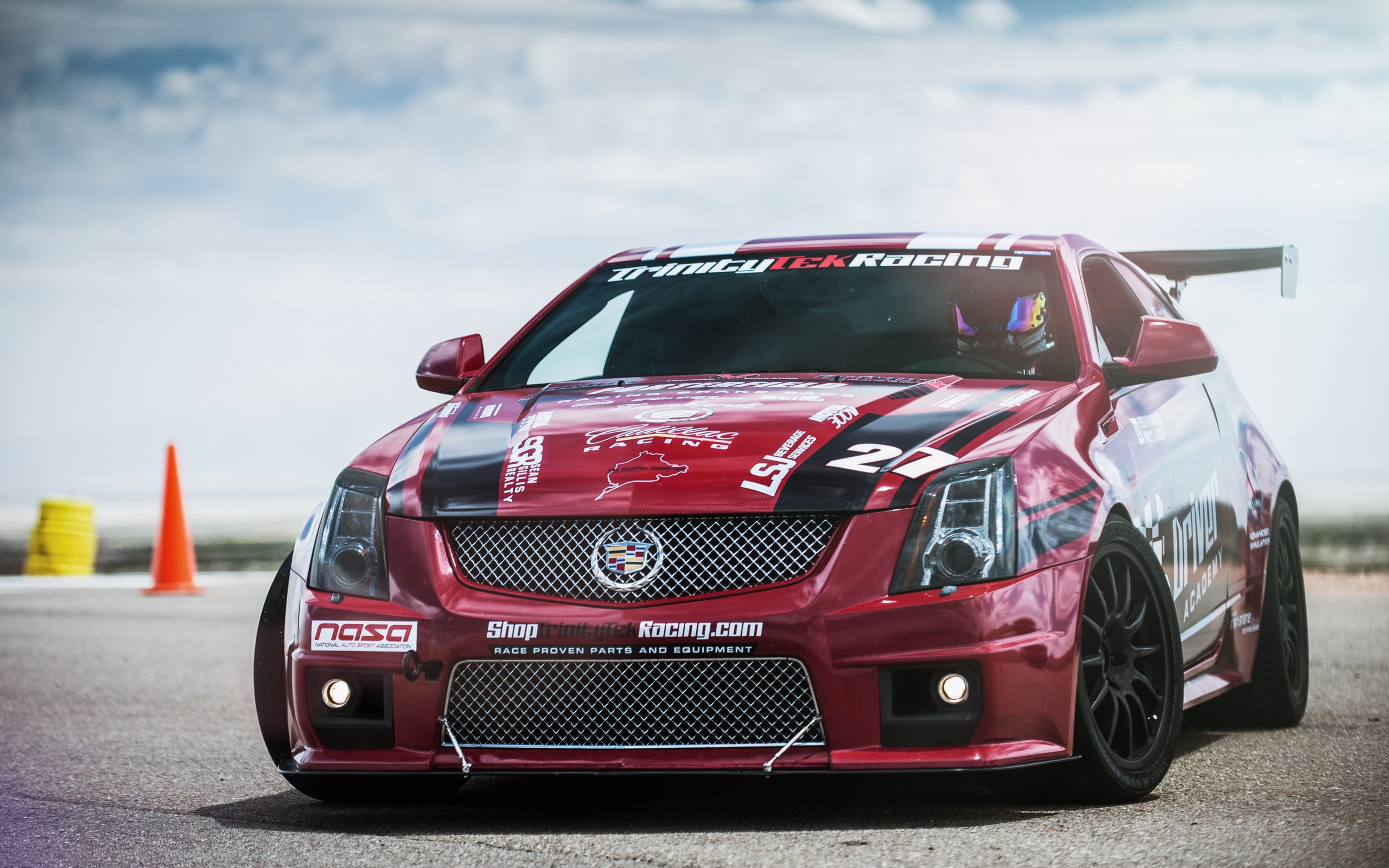 2K, Cadillac, v, Car, cts, Race, Red, HD Wallpaper