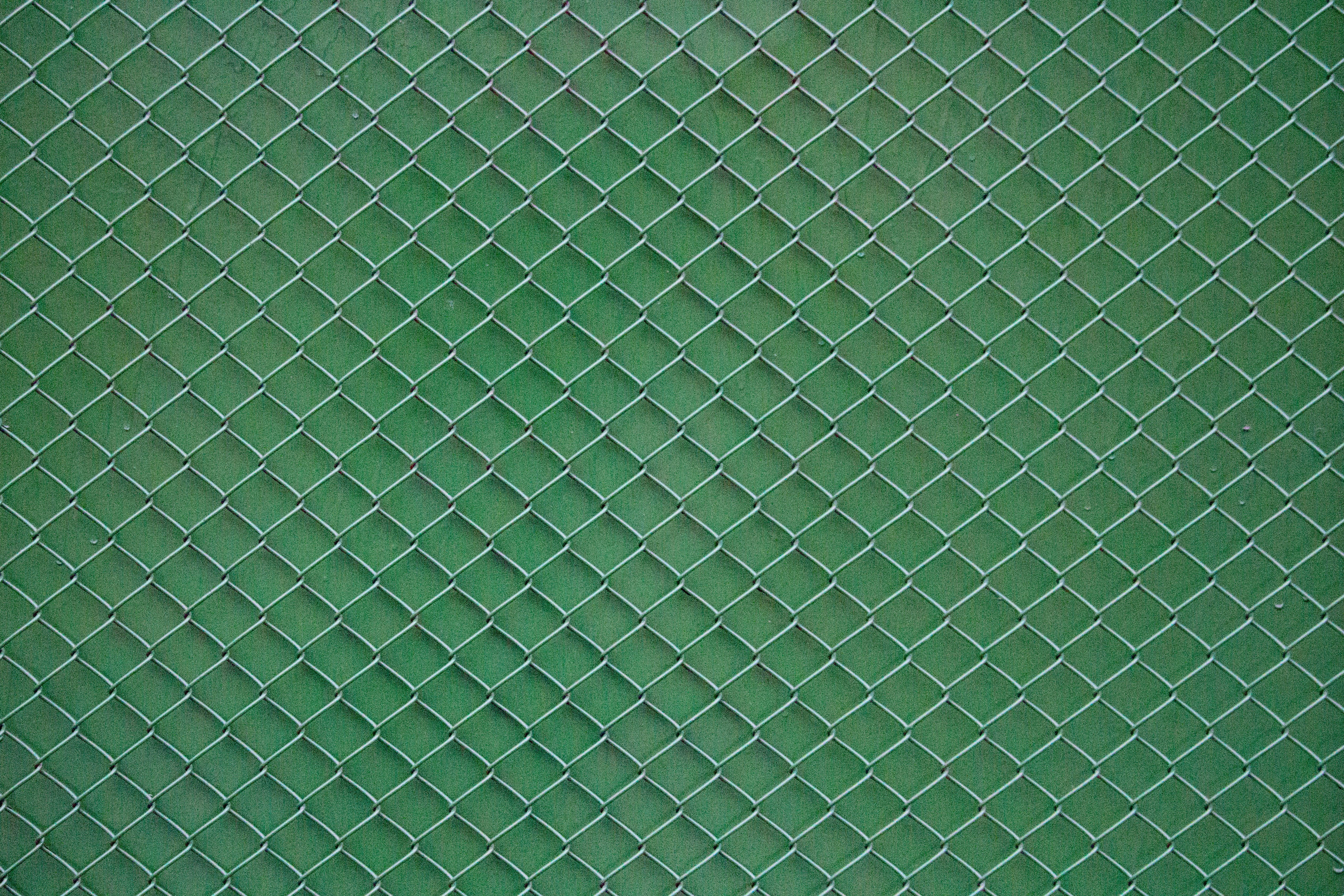 directly above, wall - building feature, sport, textured, chainlink, turquoise colored, studio shot, green background, no people, security, shape, textile, HD Wallpaper