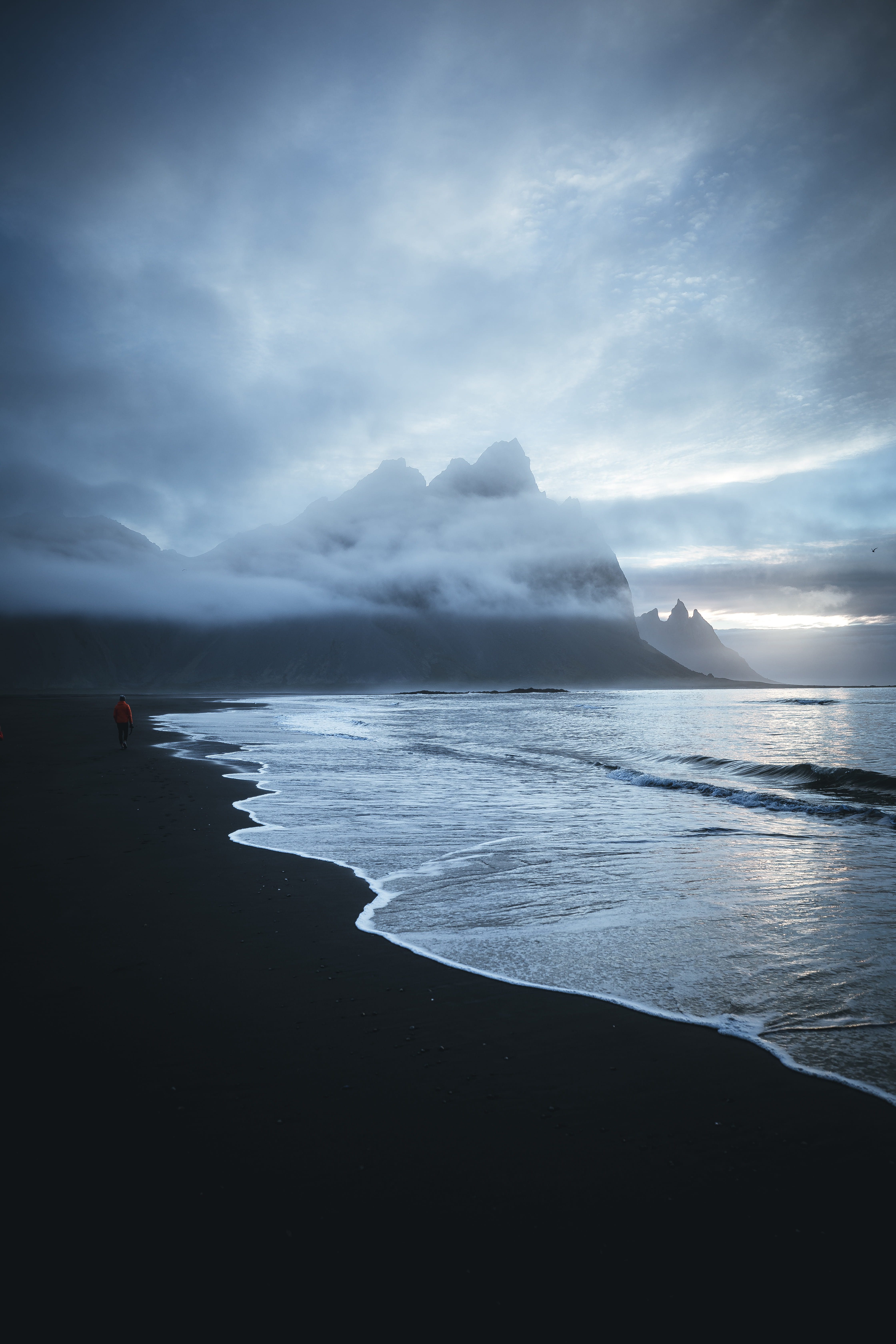weather, blue, tranquility, horizon, stormy, lake, coast, beauty in nature, outdoors, cloud - sky, non-urban scene, cloud, day, landscape, beach, idyllic, Phone HD Wallpaper