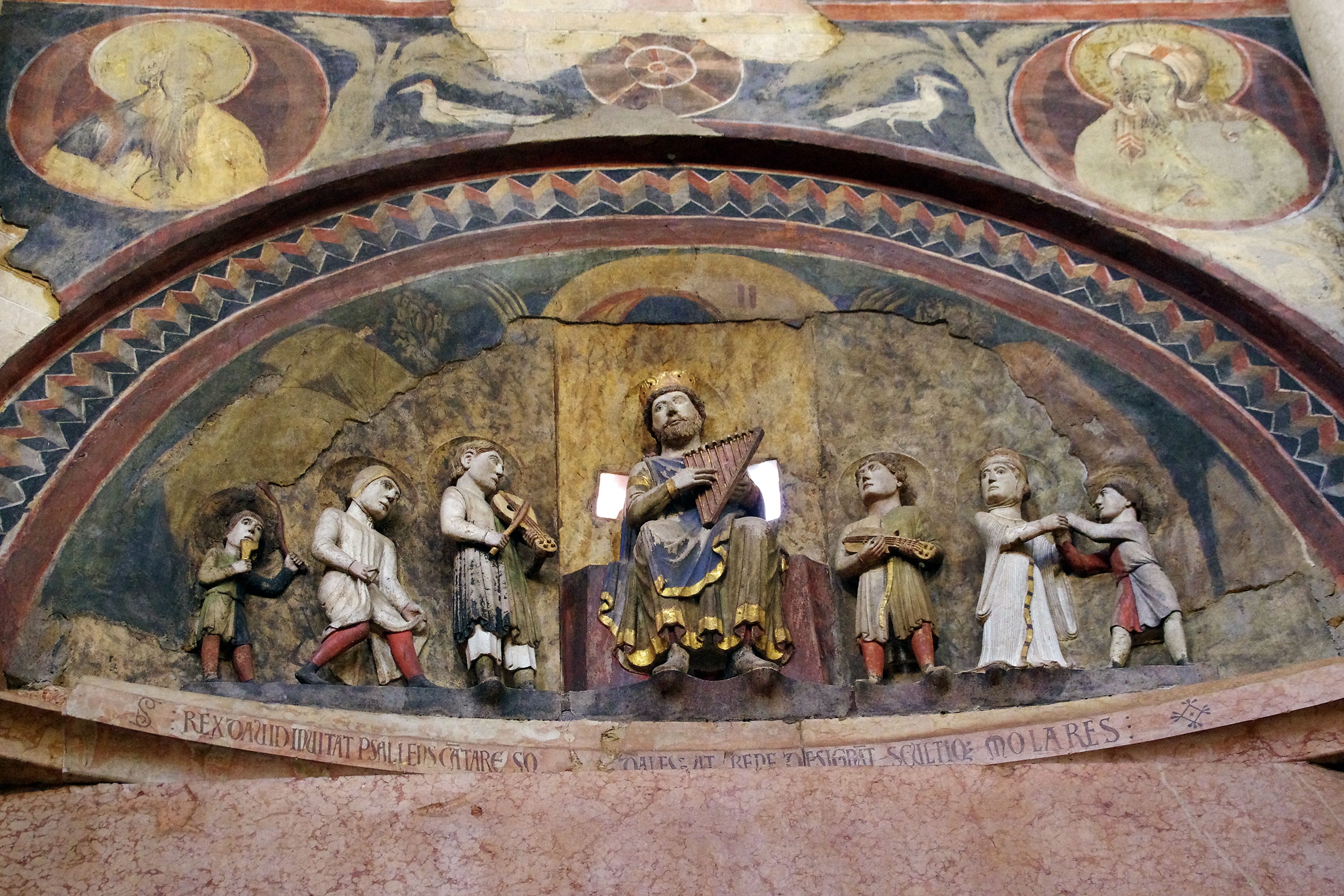 parma, travel destinations, creativity, male likeness, art, fresco, emilia romagna, king david, architecture, history, 2K, place of worship, monument, HD Wallpaper