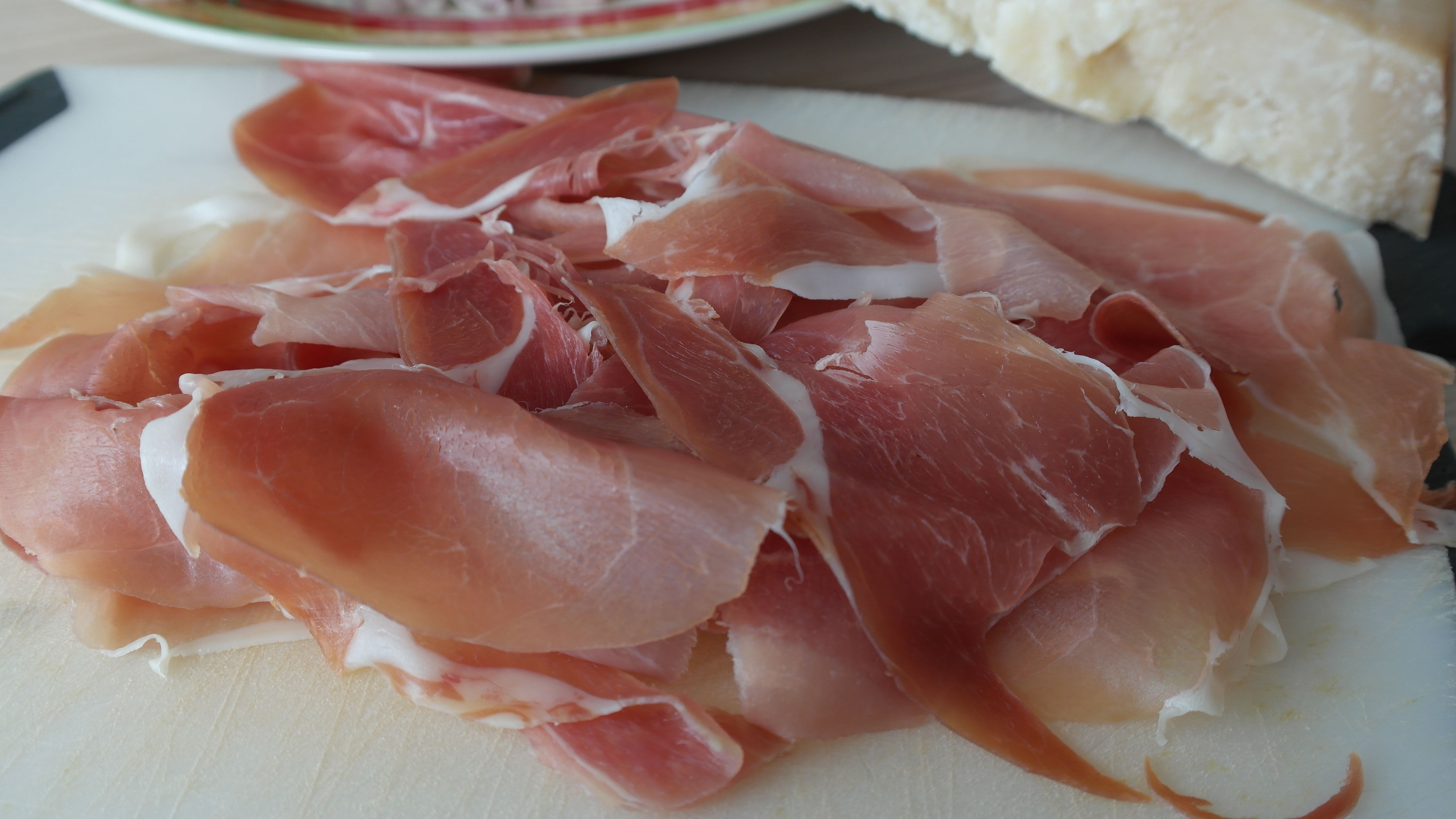 slice, pork, focus on foreground, dinner, freshness, sliced, processed meat, meal, white, no people, raw, eat, fat, ready-to-eat, ham, smoked, board, raw Food, HD Wallpaper
