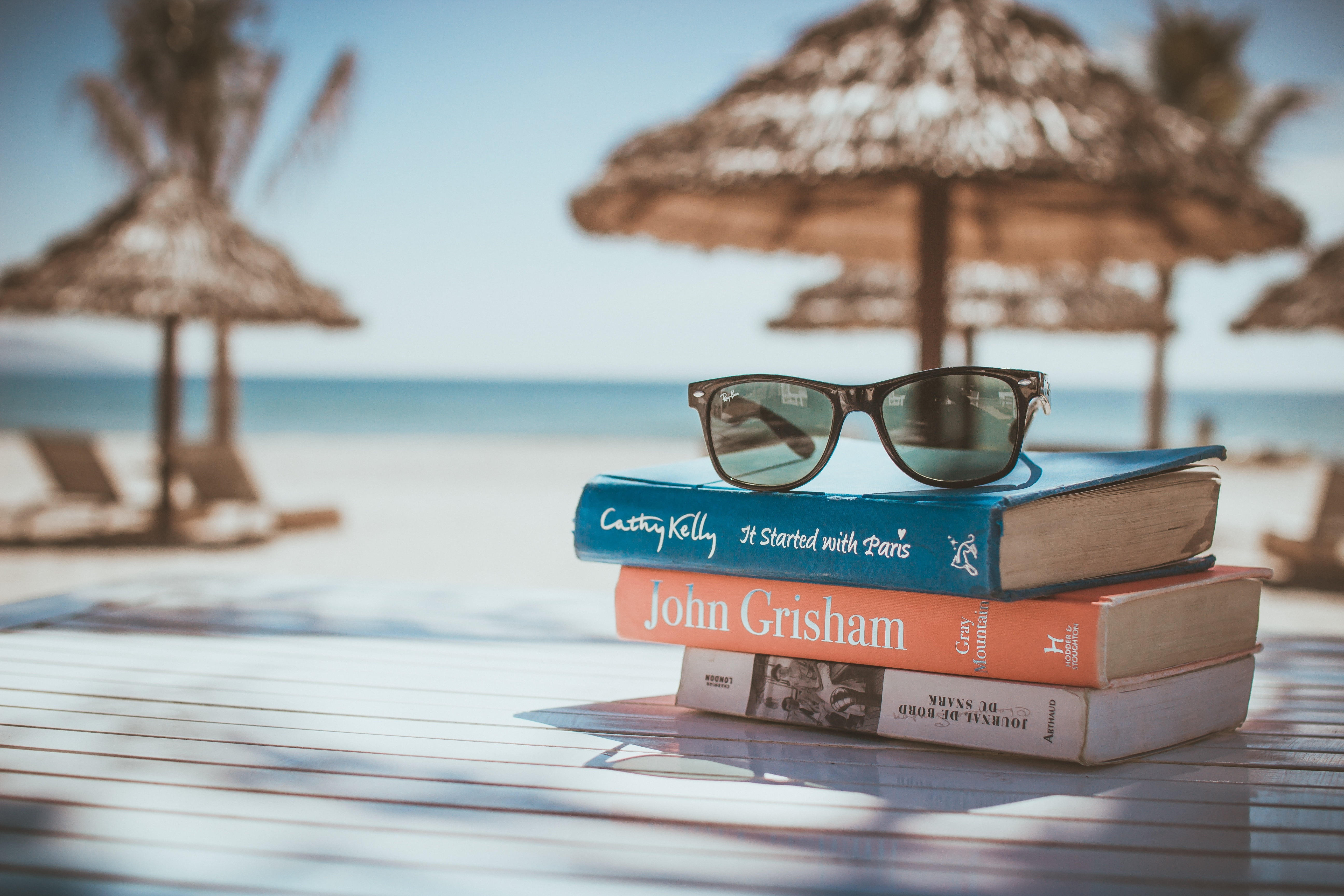 tourism, no People, sunglasses, wood - Material, black, summer, tropical Climate, security, thatched roof, lifestyles, 5K, parasol, sunlight, nature, water, HD Wallpaper
