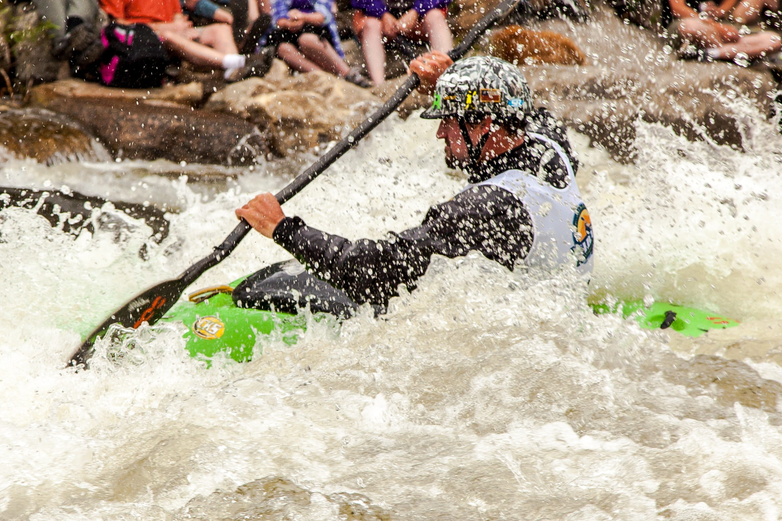 risk, boating, real people, challenge, river, cold, oar, helmet, kayak, day, 1080P, whitewater, rafting, person, sport, protective, wave, summer, exercise, HD Wallpaper