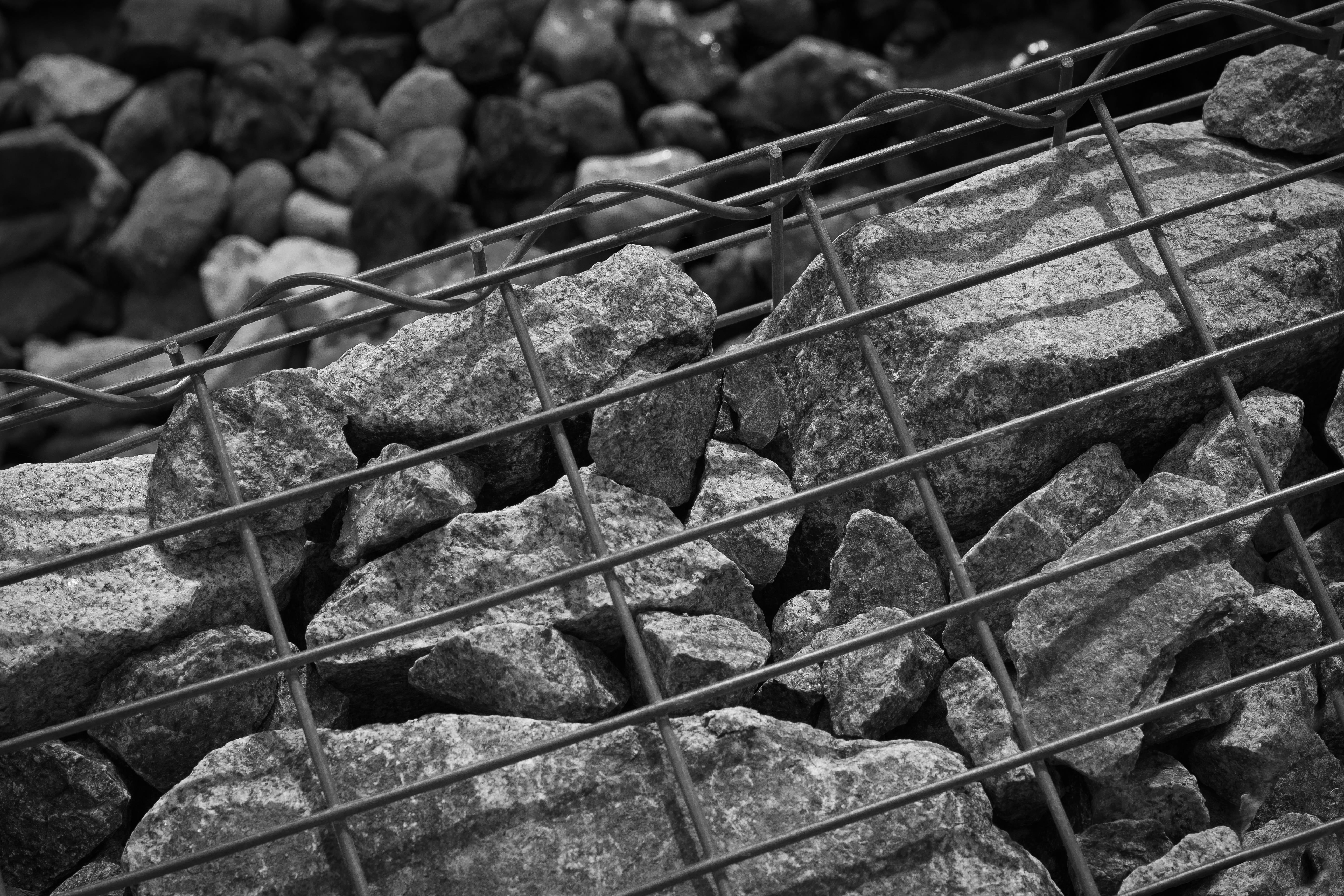 the safety of the, damaged, cable, iron, building, abandoned, rock, 5K, macro, outside, rock - object, irons, structure, metal construction, architecture, HD Wallpaper