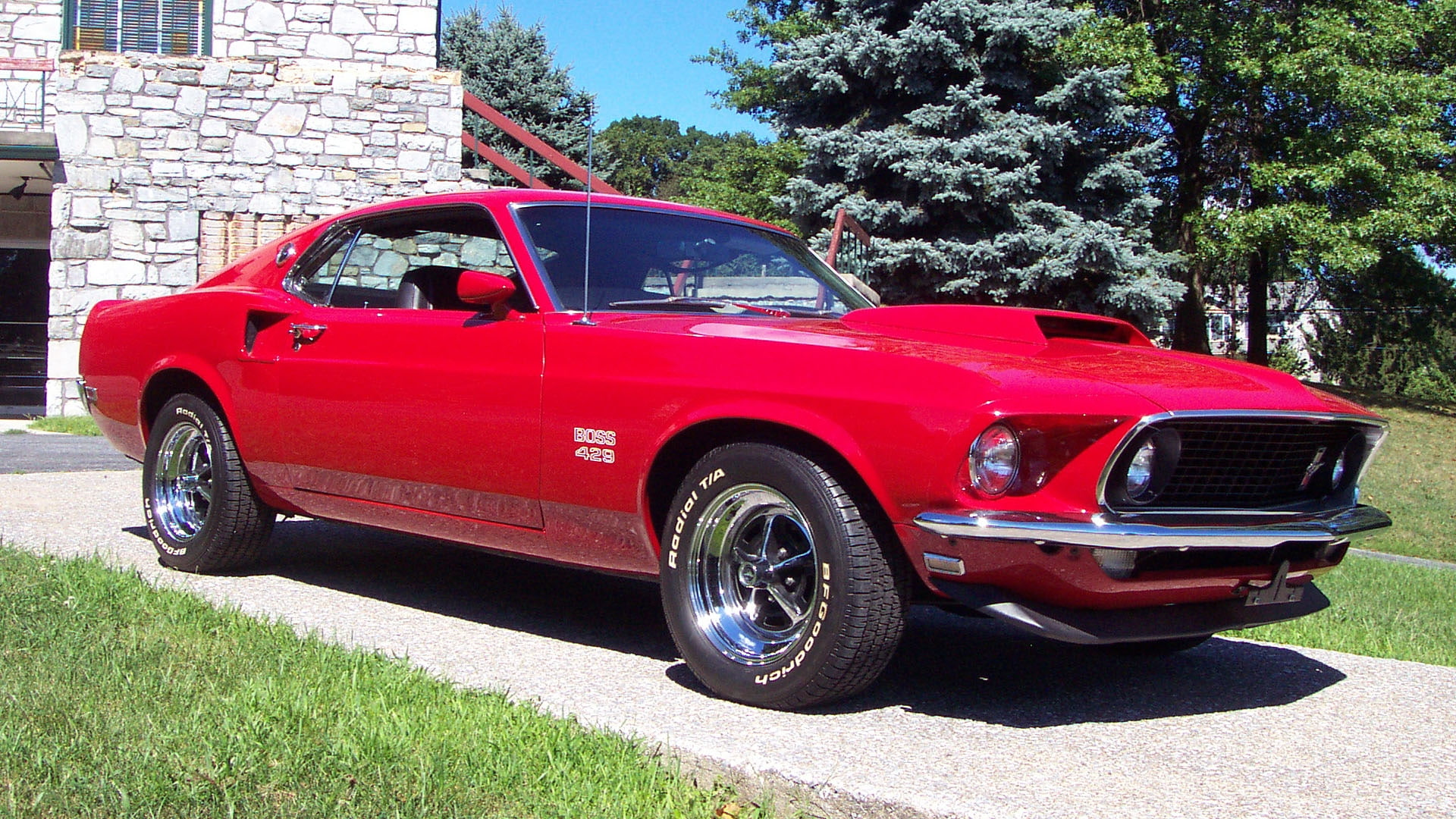 muscle cars, cars, mustang, 1080P, boss, muscle, x, 1969, hd, ford, art, HD Wallpaper