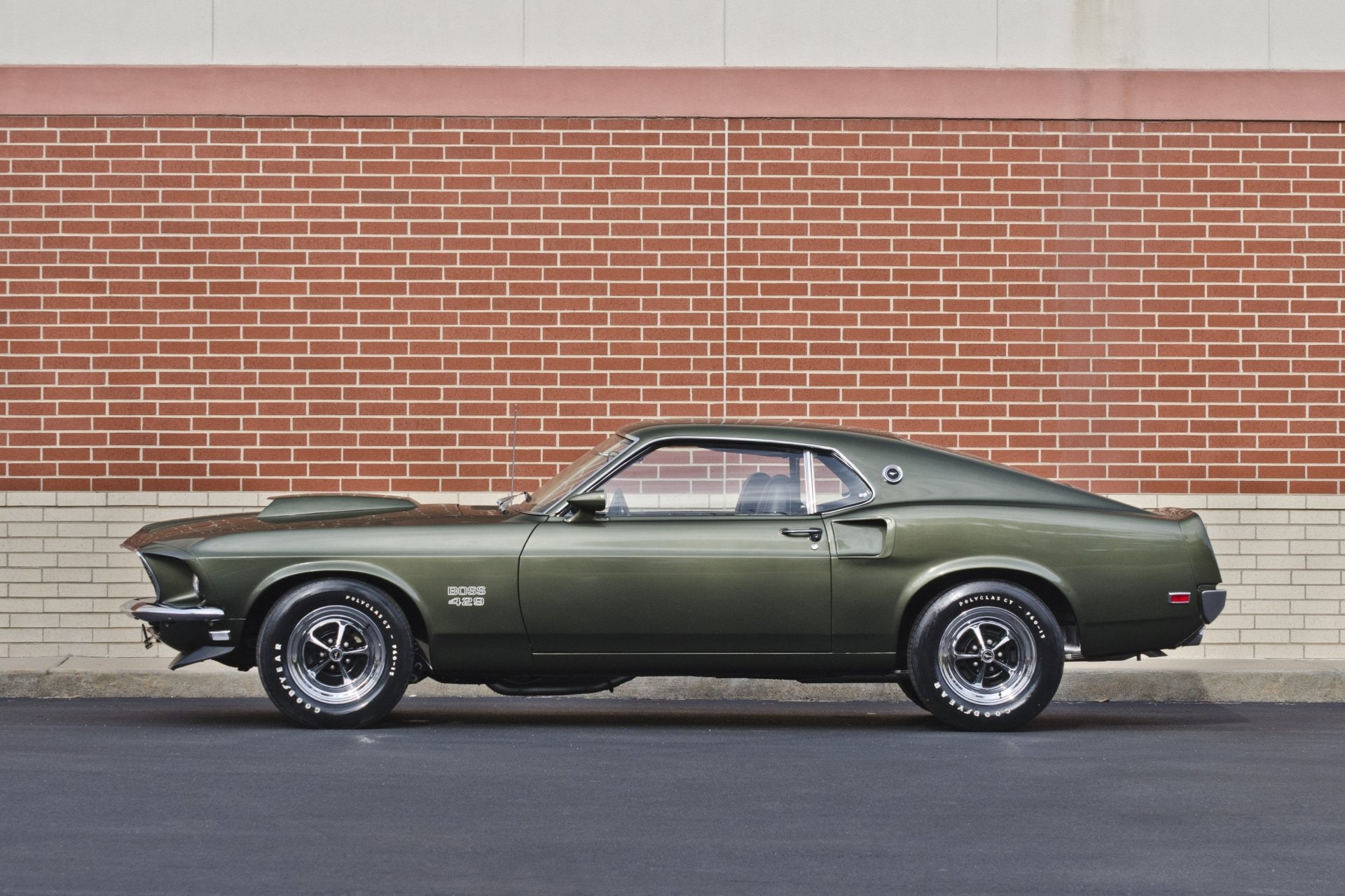 1080P, Fastback, Muscle Car, Car, Ford Mustang Boss 429, Green Car, Ford, HD Wallpaper