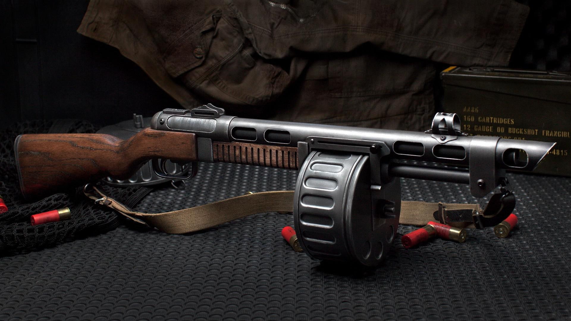 brown, 1920x1080, vegas, shotgun, new vegas, rifle, new, terrible shotgun, grey, games, fallout, 1080P, terrible, HD Wallpaper